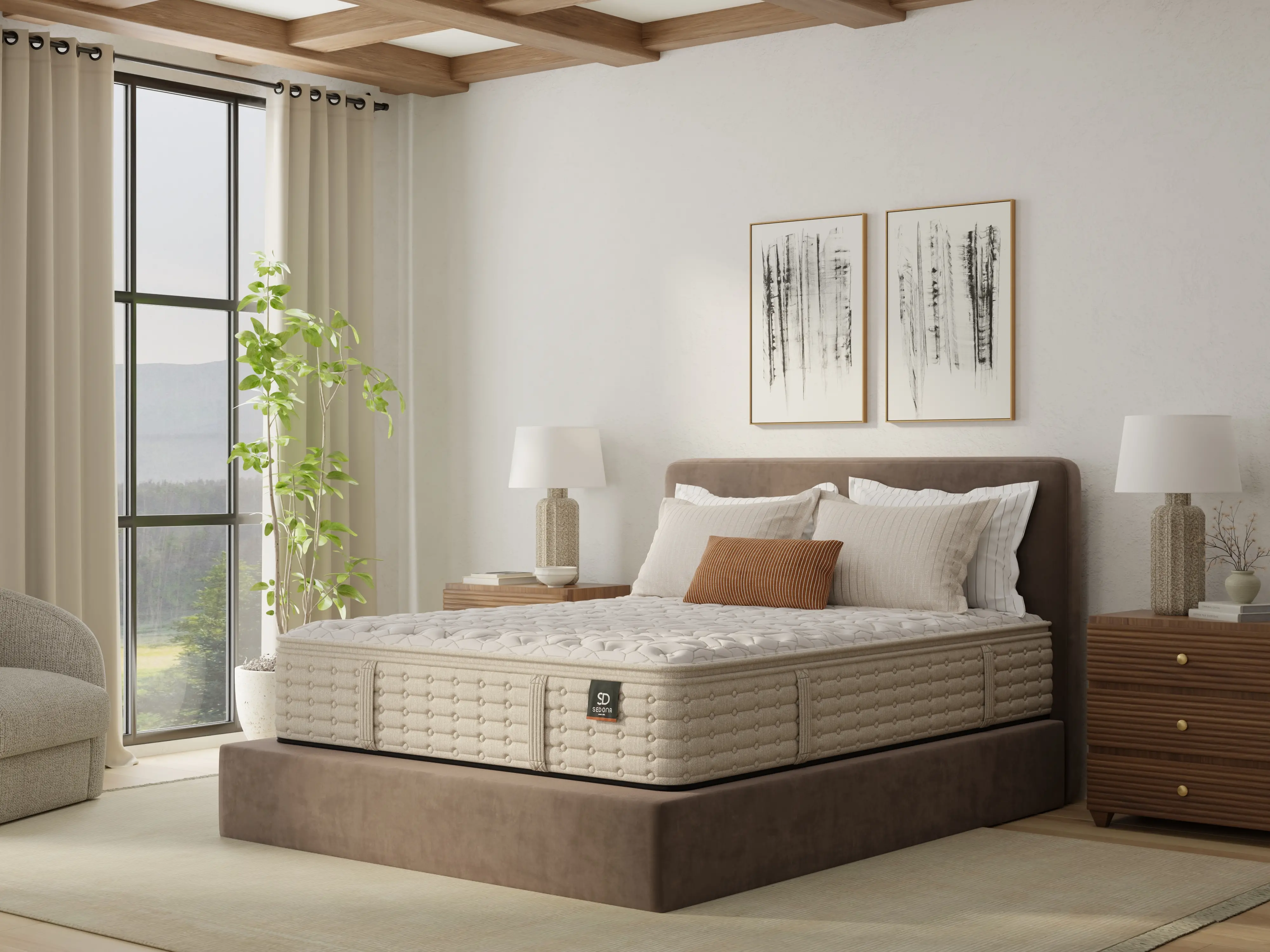 8587KK-1050 Sedona Trimline Medium Queen Mattress-2