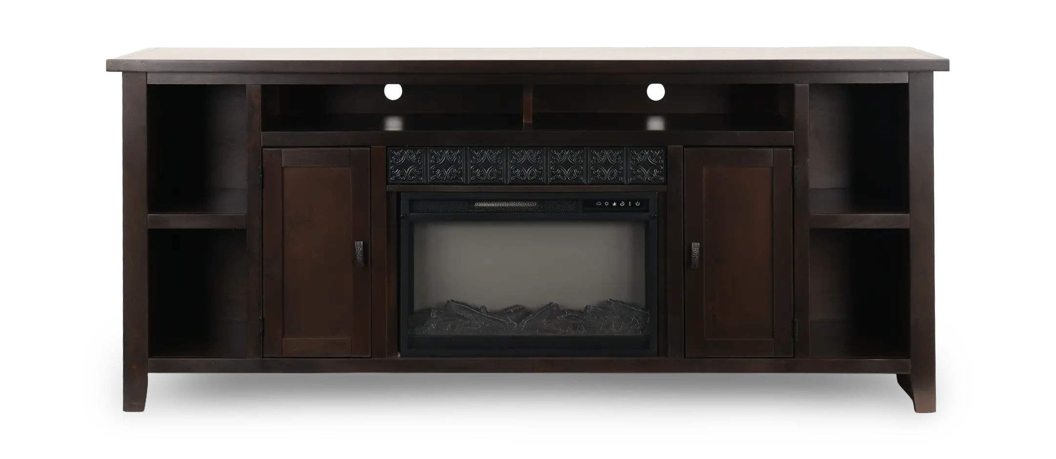 AG Brown 84 Fireplace Console-1
