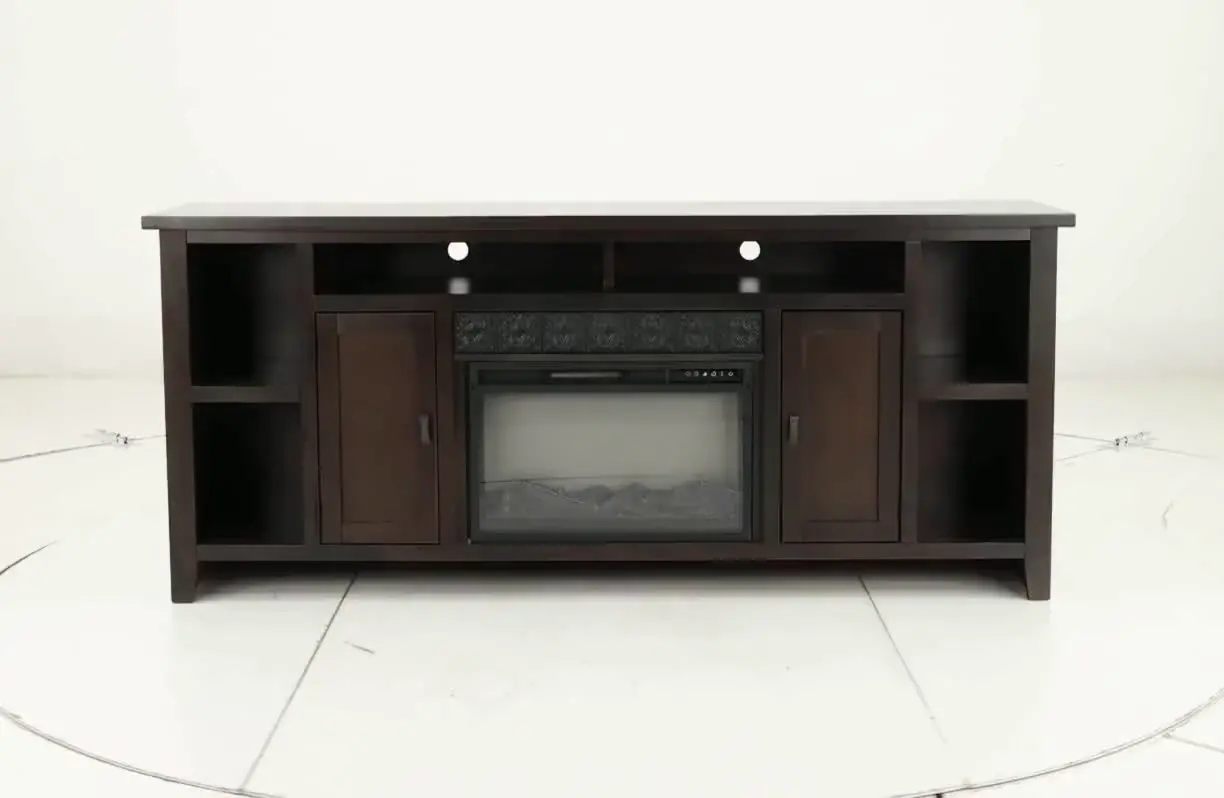 AG Brown 84 Fireplace Console-10