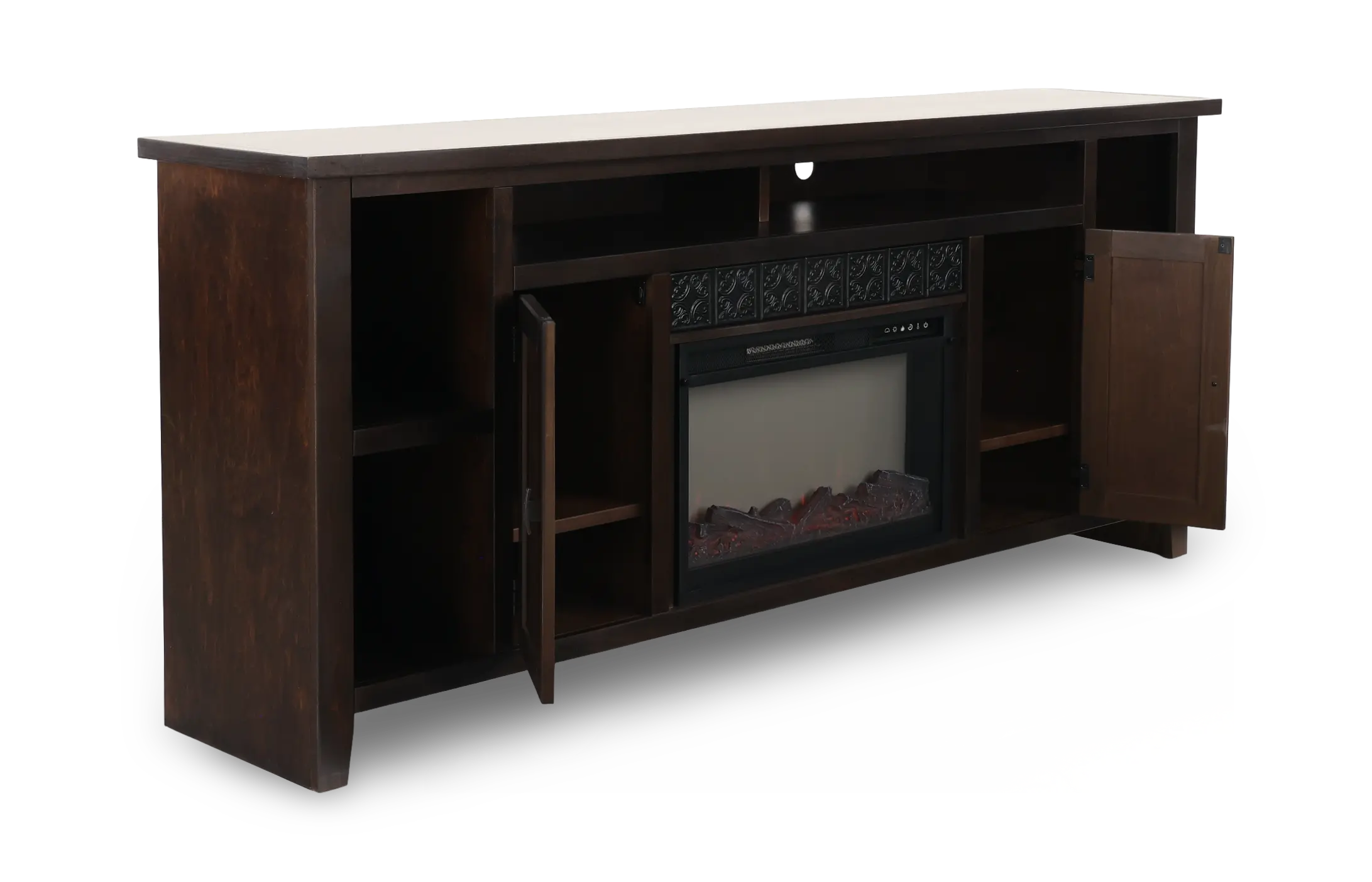 AG Brown 84 Fireplace Console-5