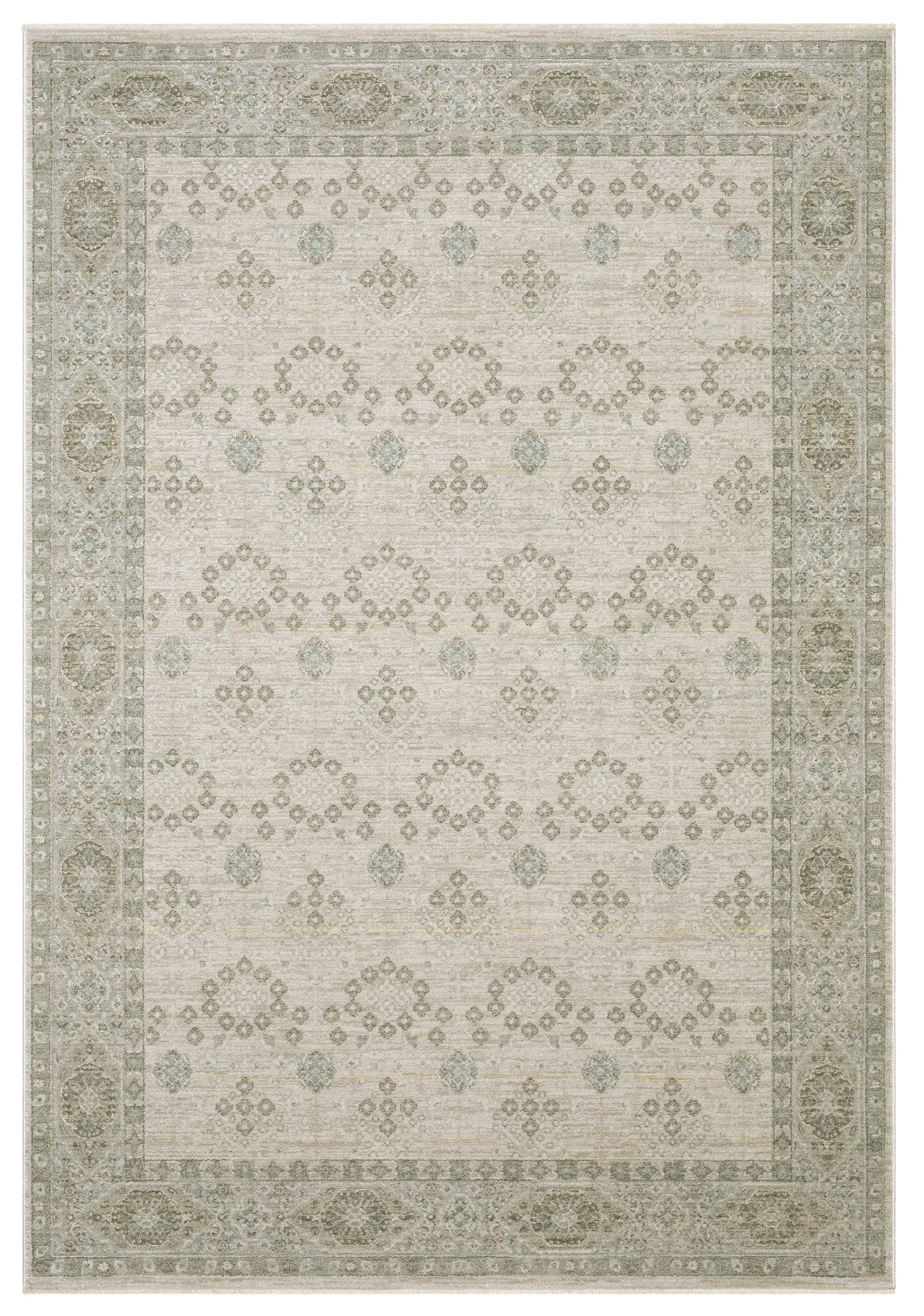 Keaton 8 x 11 Beige and Green Area Rug-1