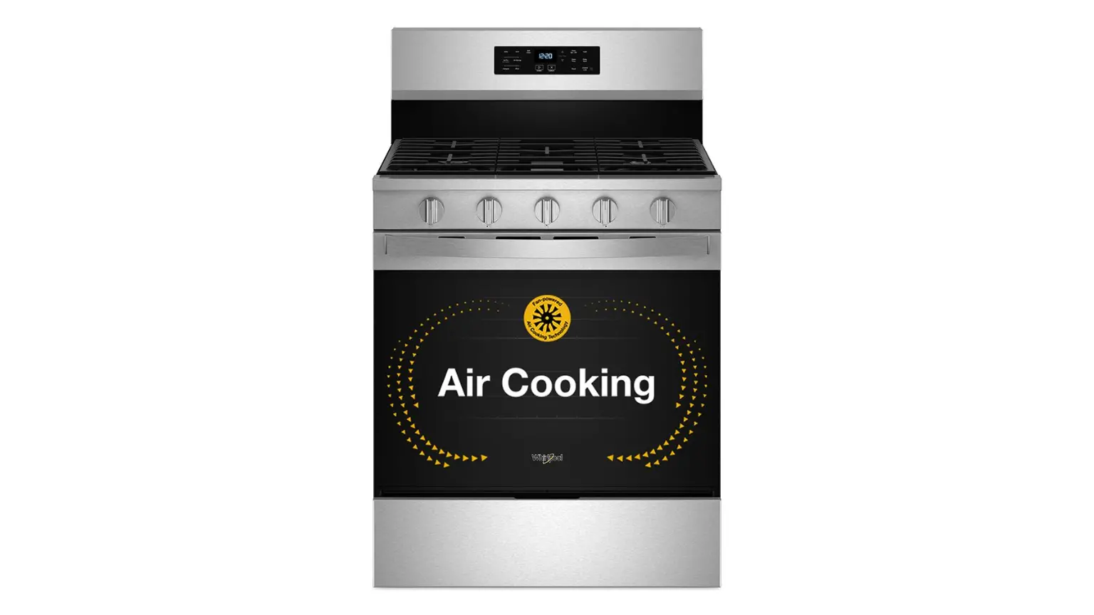 WFGS5030RZ Whirlpool 5.0 Cu Ft Single Oven Gas Range - Stainless Steel-2