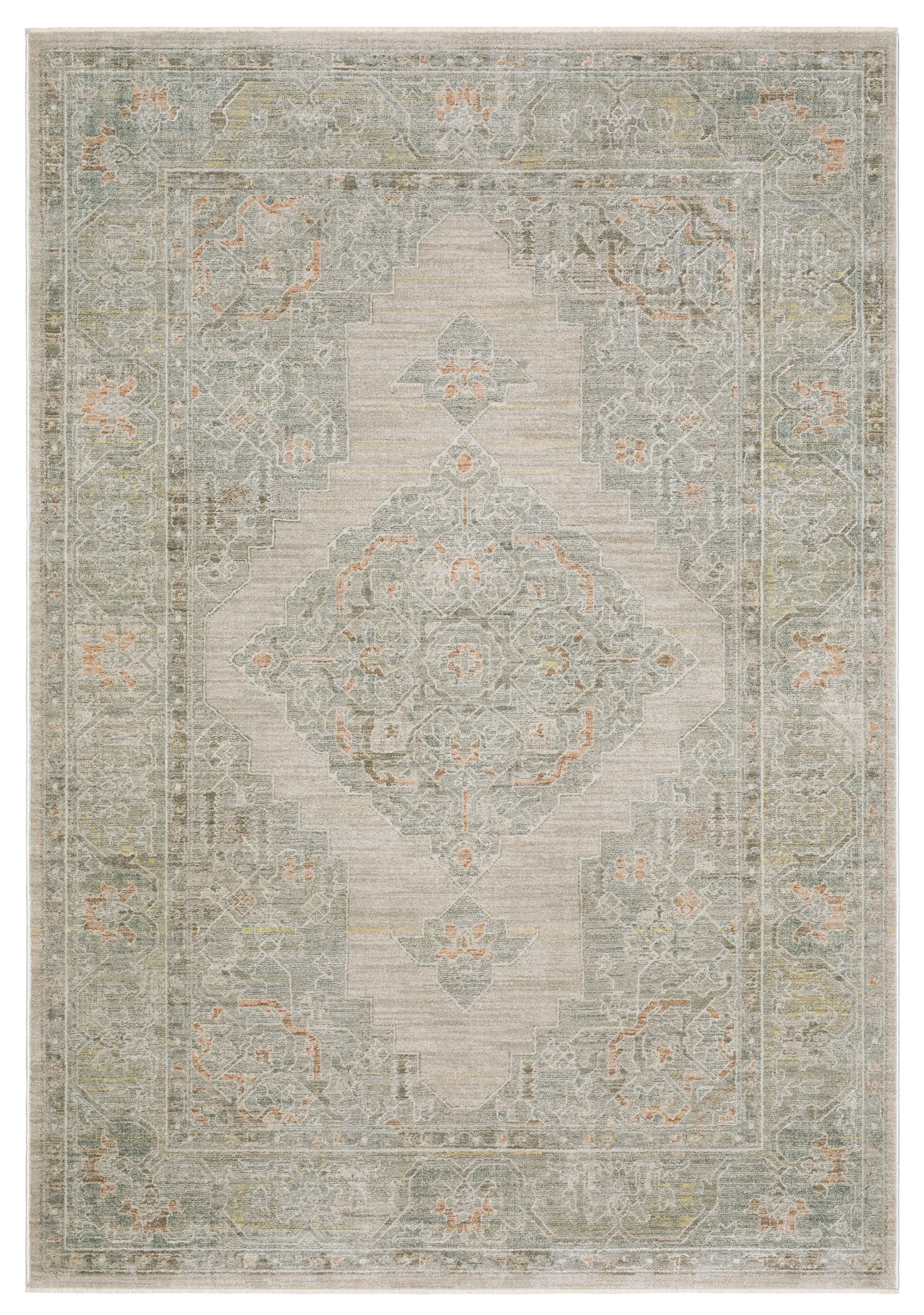Keaton 10 x 13 Beige Multicolor Area Rug-1