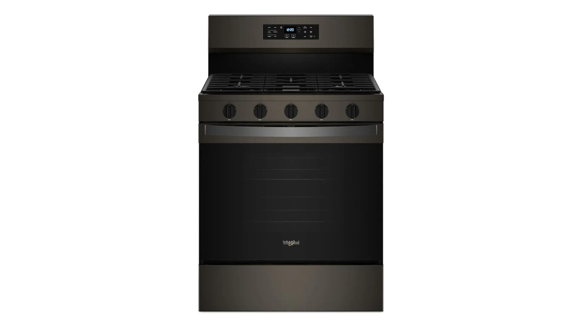 WFGS5030RV Whirlpool 5.0 Cu Ft Single Oven Gas Range - Black Stainless Steel-1