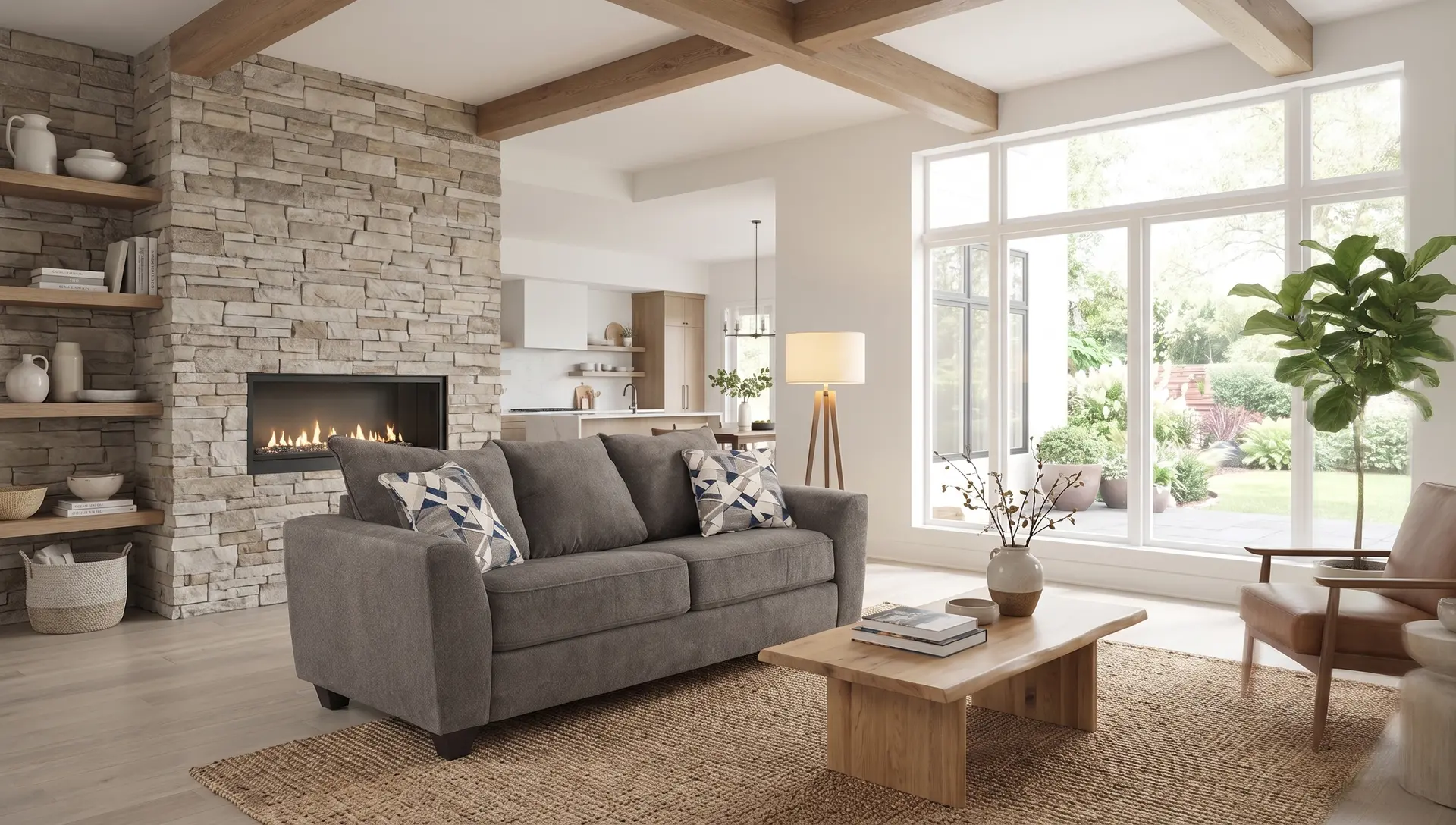 Clearview Slate Gray Queen Sleeper Sofa-2
