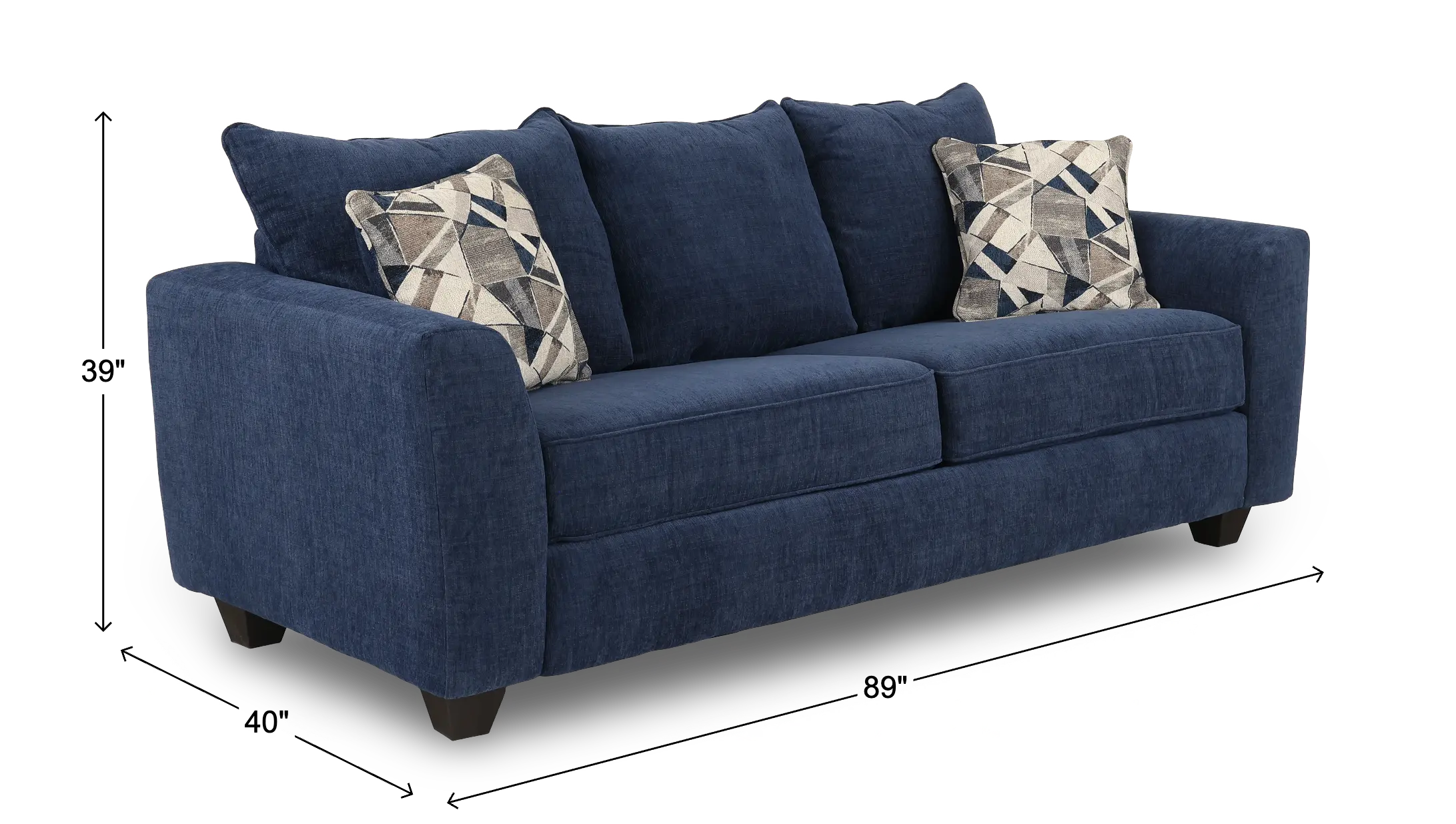 Clearview Denim Blue Queen Sleeper Sofa-3
