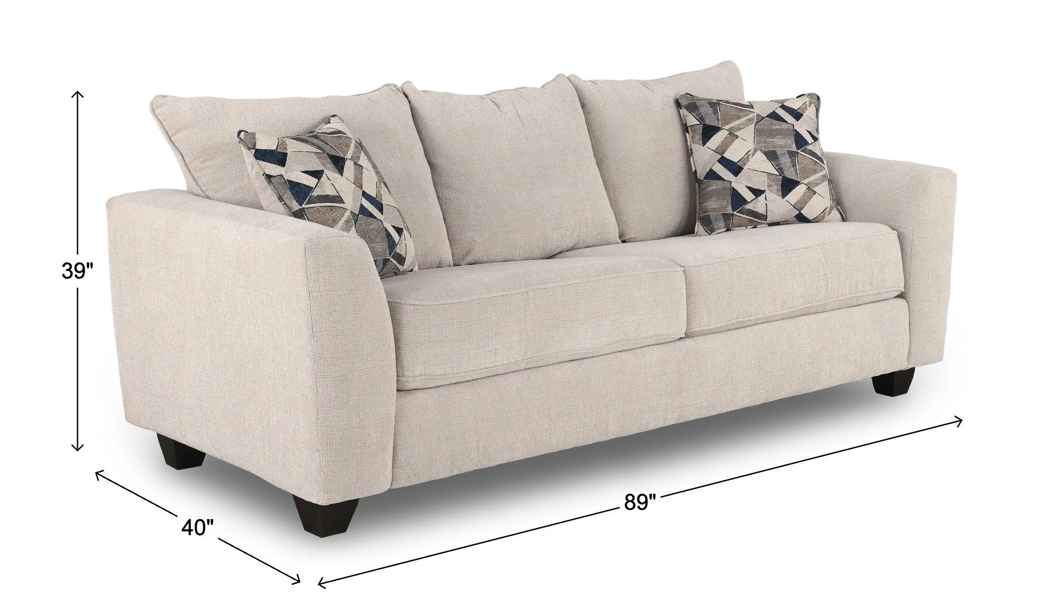 Clearview Ecru Queen Sleeper Sofa-3