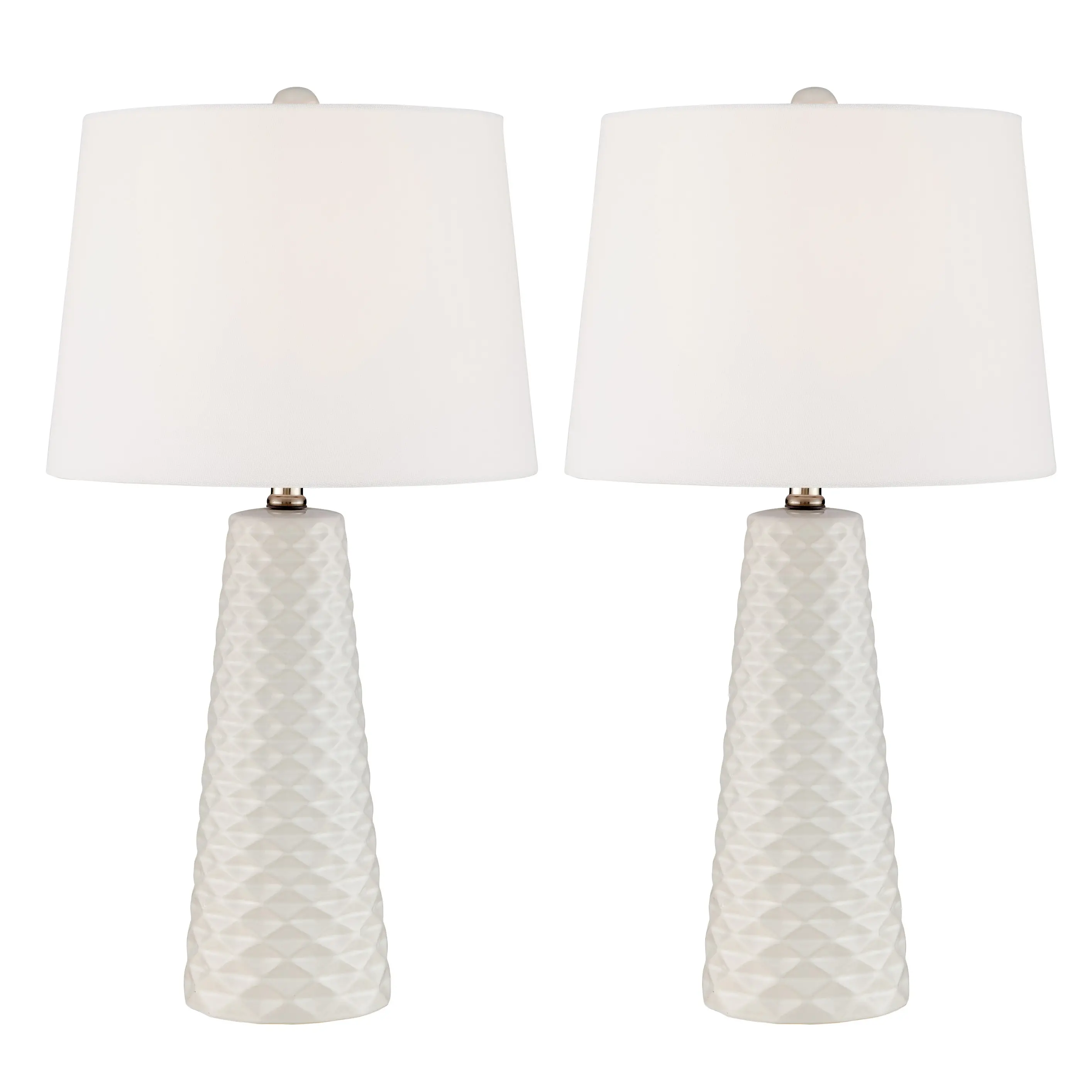 24 Ceramic with Fabric Shade Table Lamp-1