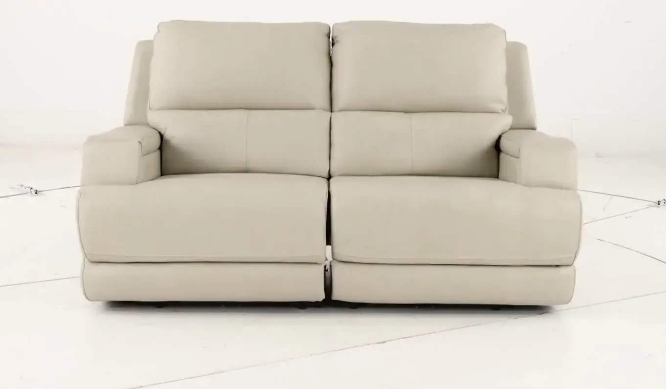 Rushton White Leather Power Reclining Loveseat-16
