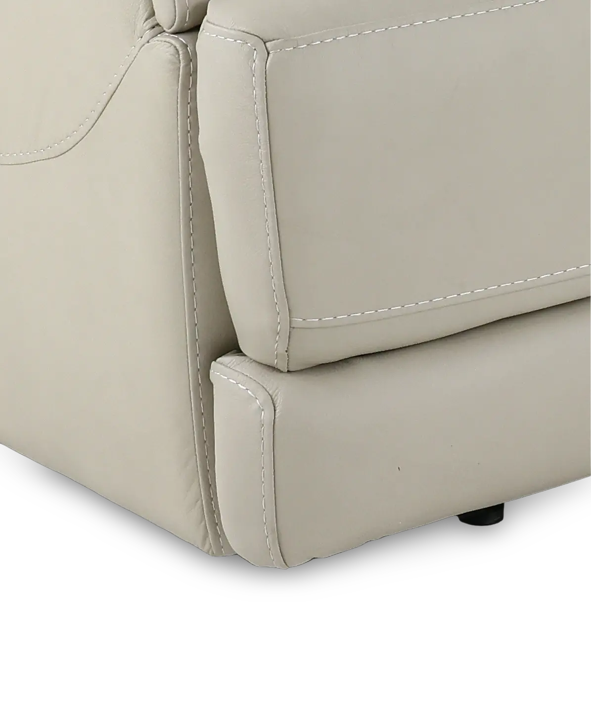 Rushton White Leather Power Reclining Loveseat-9