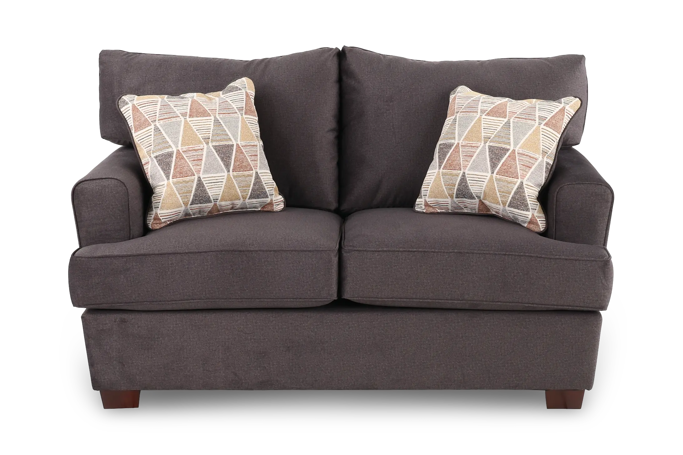 CITLOV City Seal Gray Loveseat-4