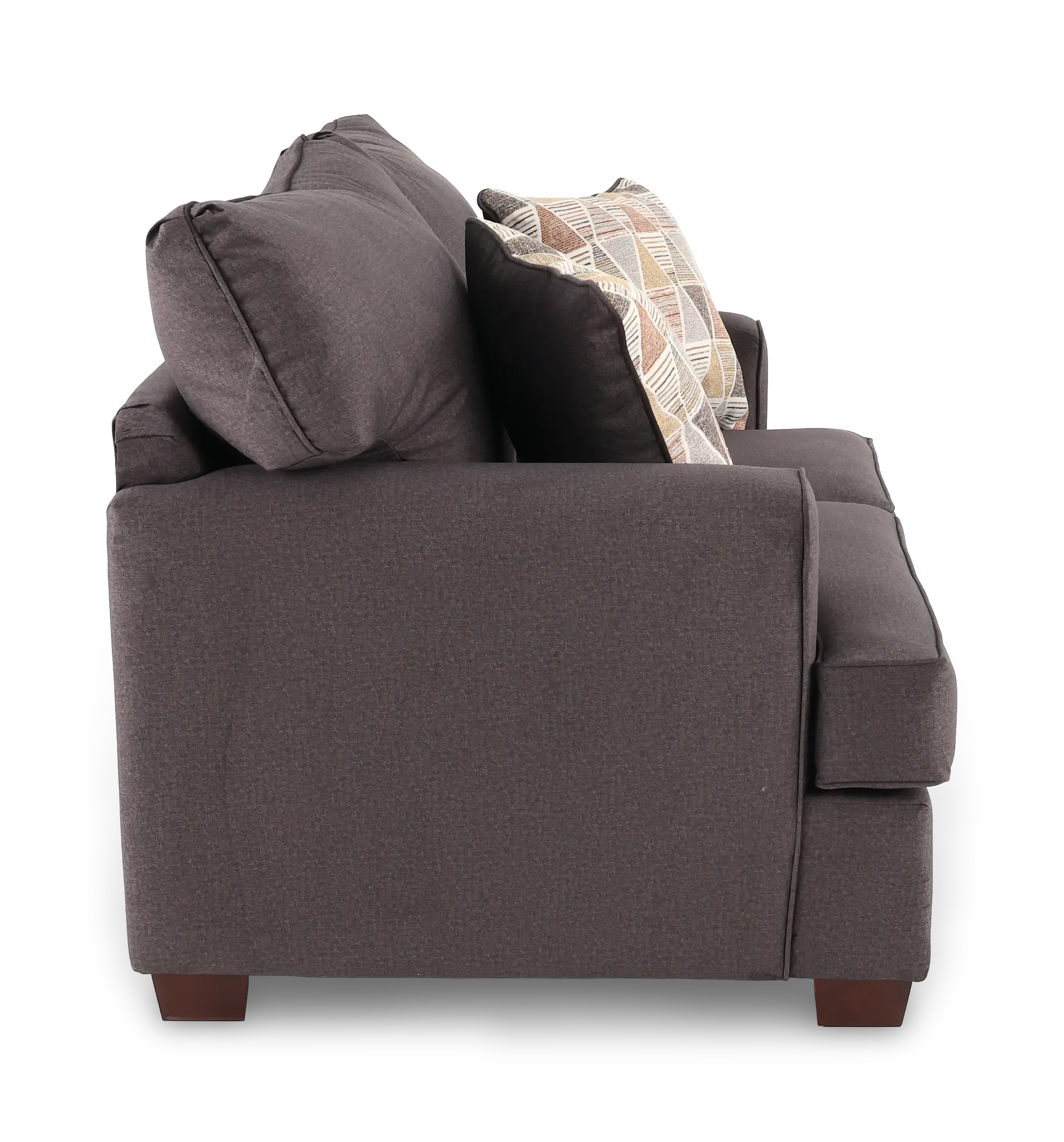 CITLOV City Seal Gray Loveseat-5