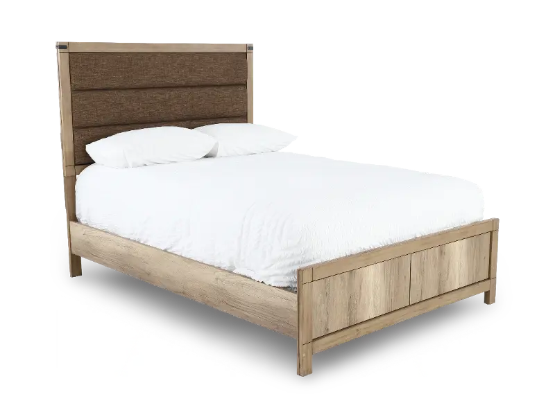 Matteo Rustic Antiqued White Full Bed