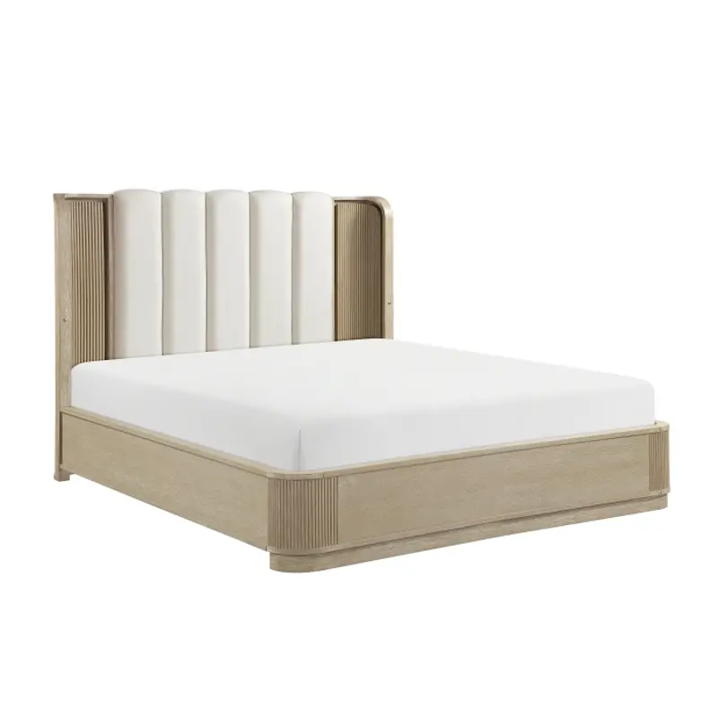Abbi Light Oak Queen Bed