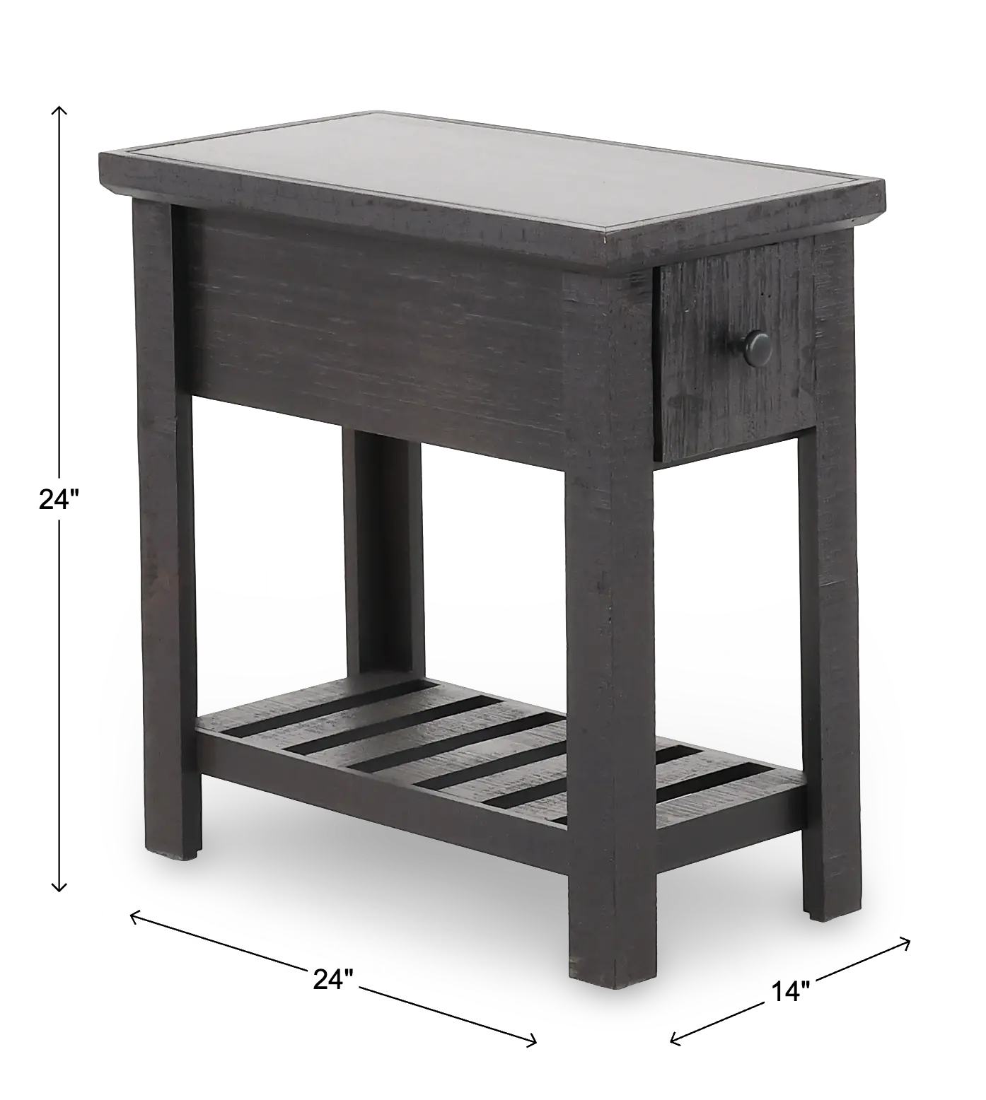 Rocky Brown Side Table-3