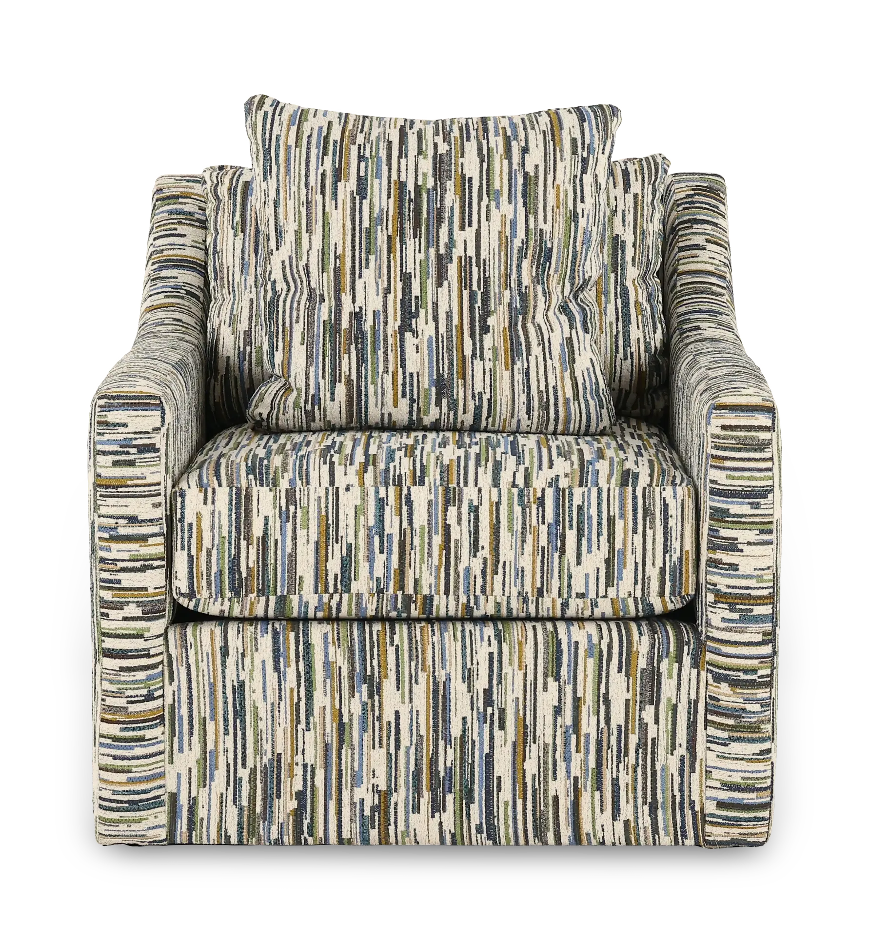 BABCHA/KIKI MARINA Pamela Mahogany Brown Swivel Accent Chair-4