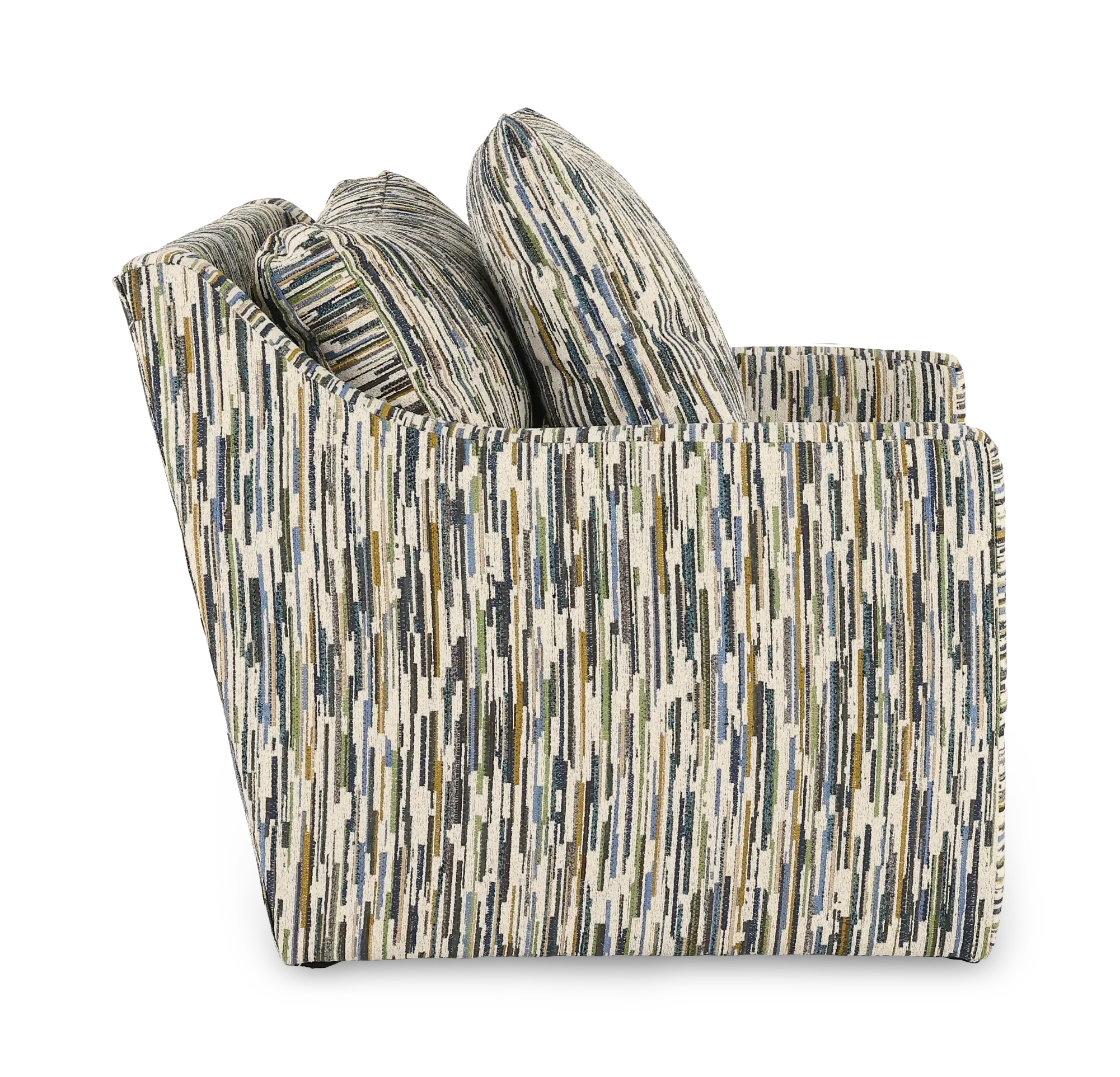 BABCHA/KIKI MARINA Pamela Mahogany Brown Swivel Accent Chair-5
