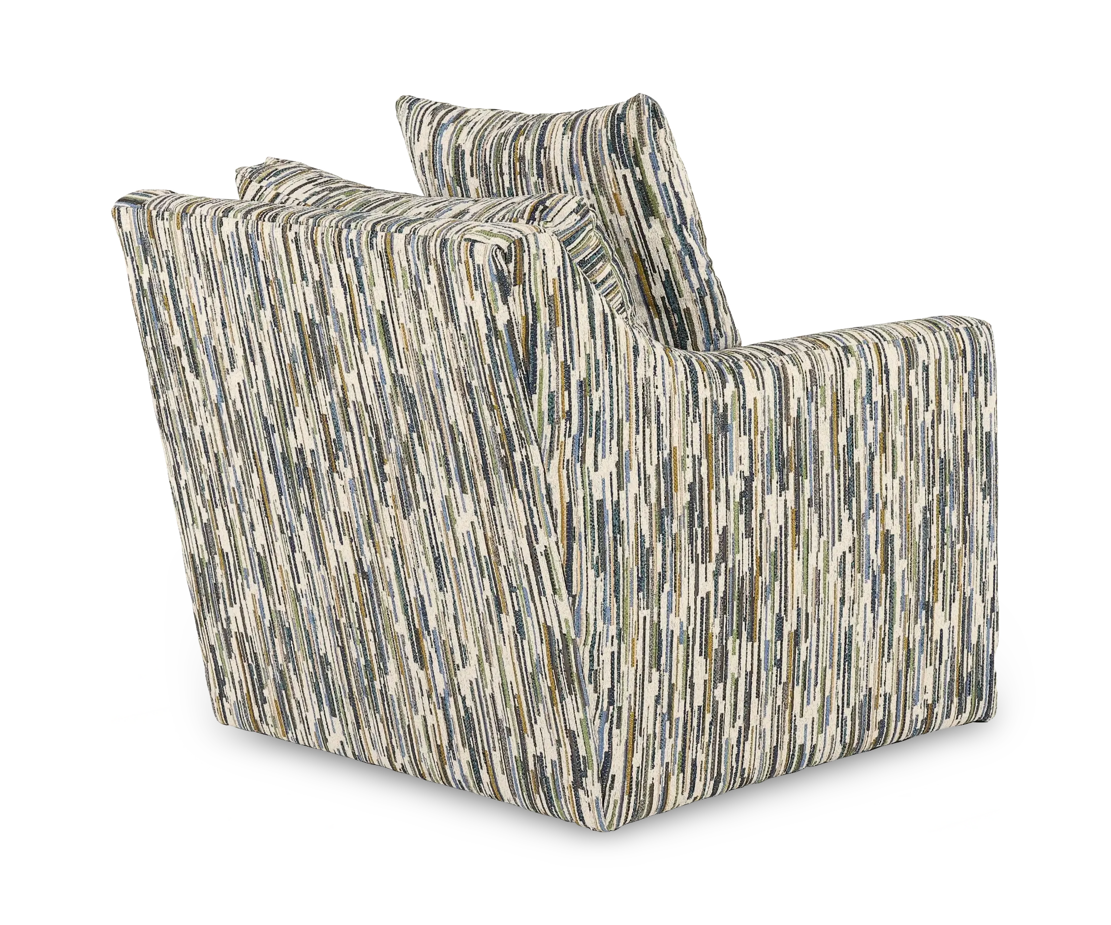 BABCHA/KIKI MARINA Pamela Mahogany Brown Swivel Accent Chair-6