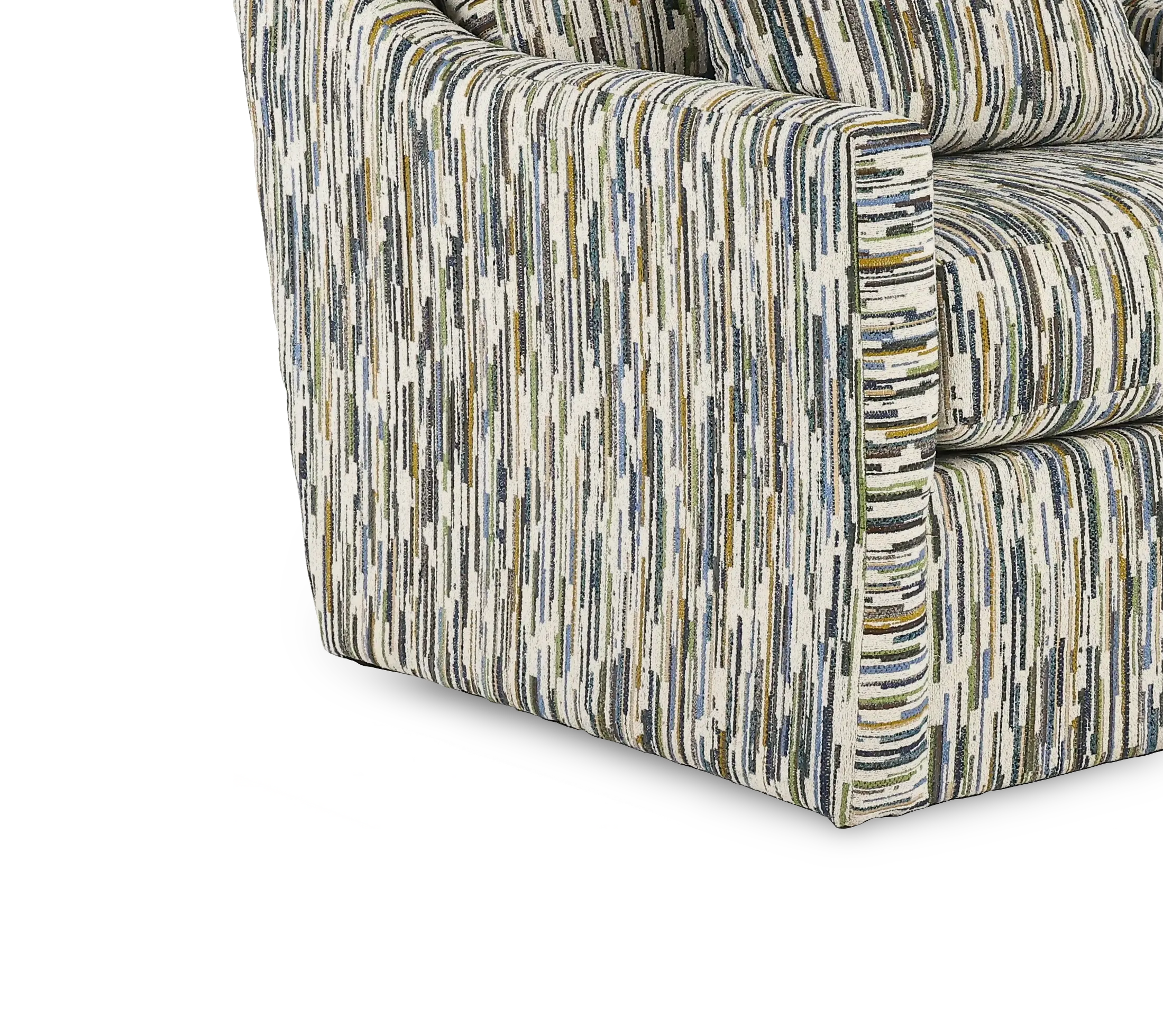 BABCHA/KIKI MARINA Pamela Mahogany Brown Swivel Accent Chair-7