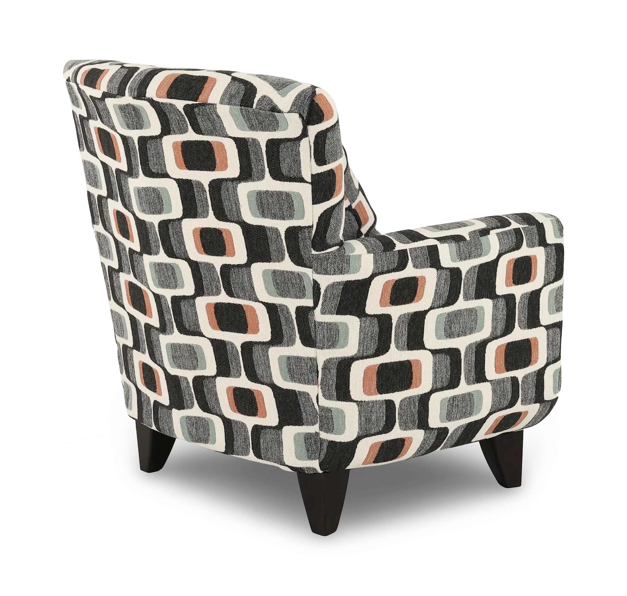 KIWACCCH/MANHATTAN PEPPER Joyce Pepper Charcoal Patterned High-Back Upholstered Chair-6