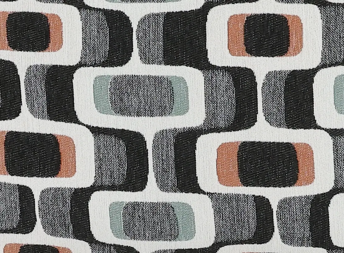 KIWACCCH/MANHATTAN PEPPER Joyce Pepper Charcoal Patterned High-Back Upholstered Chair-8