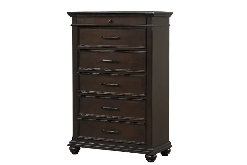 Grant Dark Brown 5-Drawer Chest