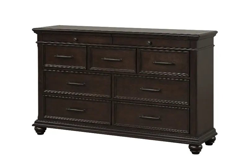 Grant Dark Brown 9-Drawer Dresser