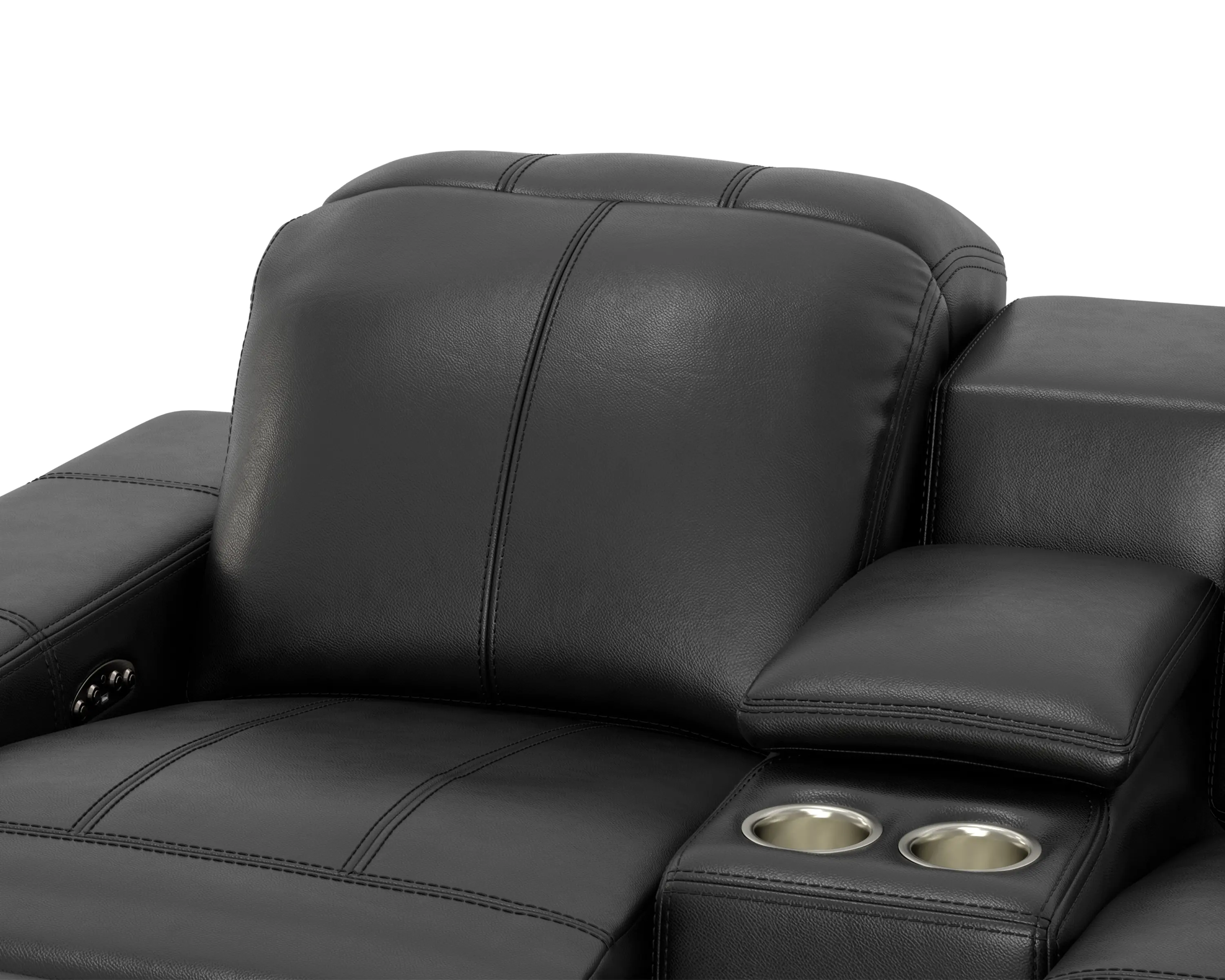 64419/1299-08/3099-08 Ferrara Black Leather Power Reclining Loveseat-11