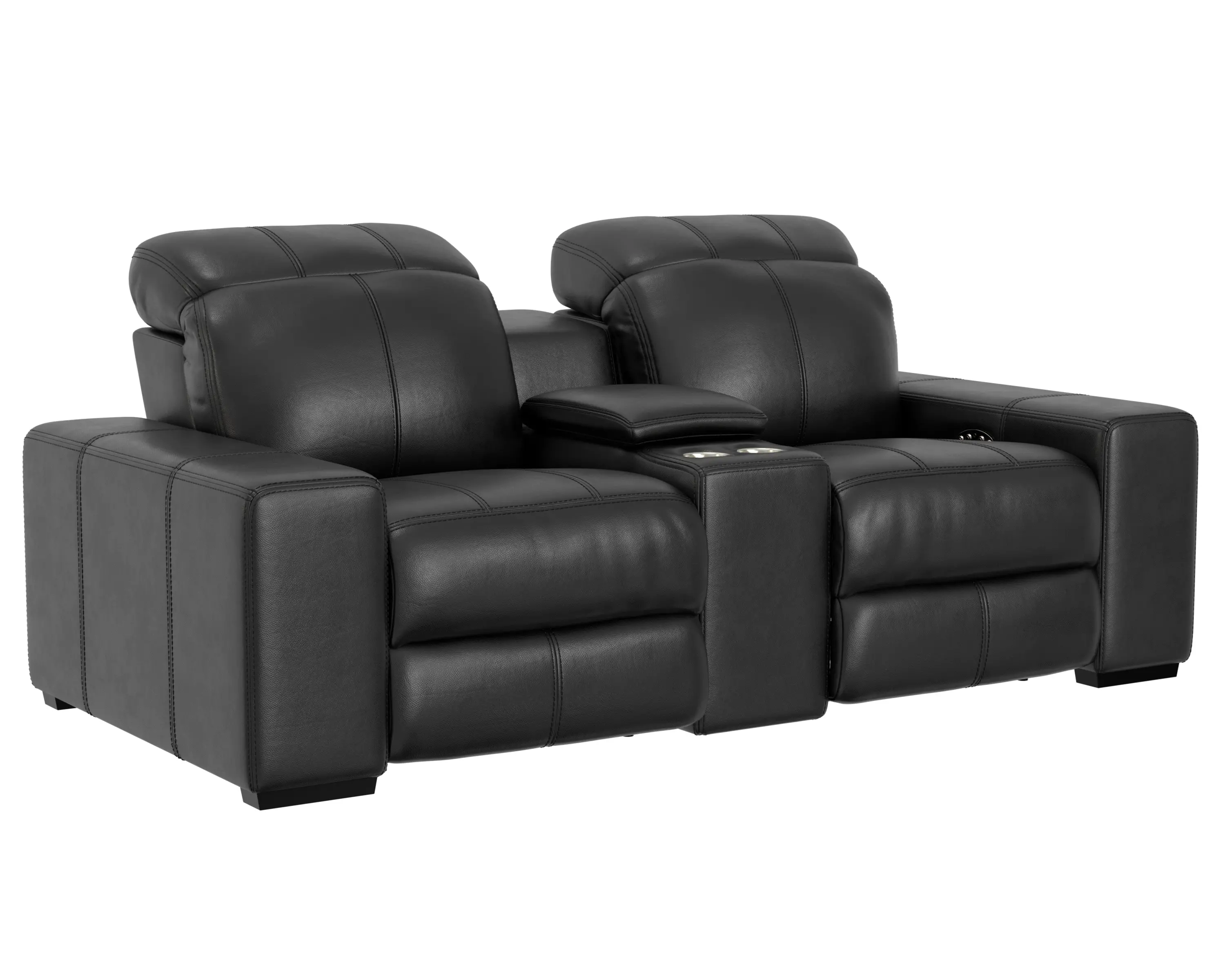 64419/1299-08/3099-08 Ferrara Black Leather Power Reclining Loveseat-3