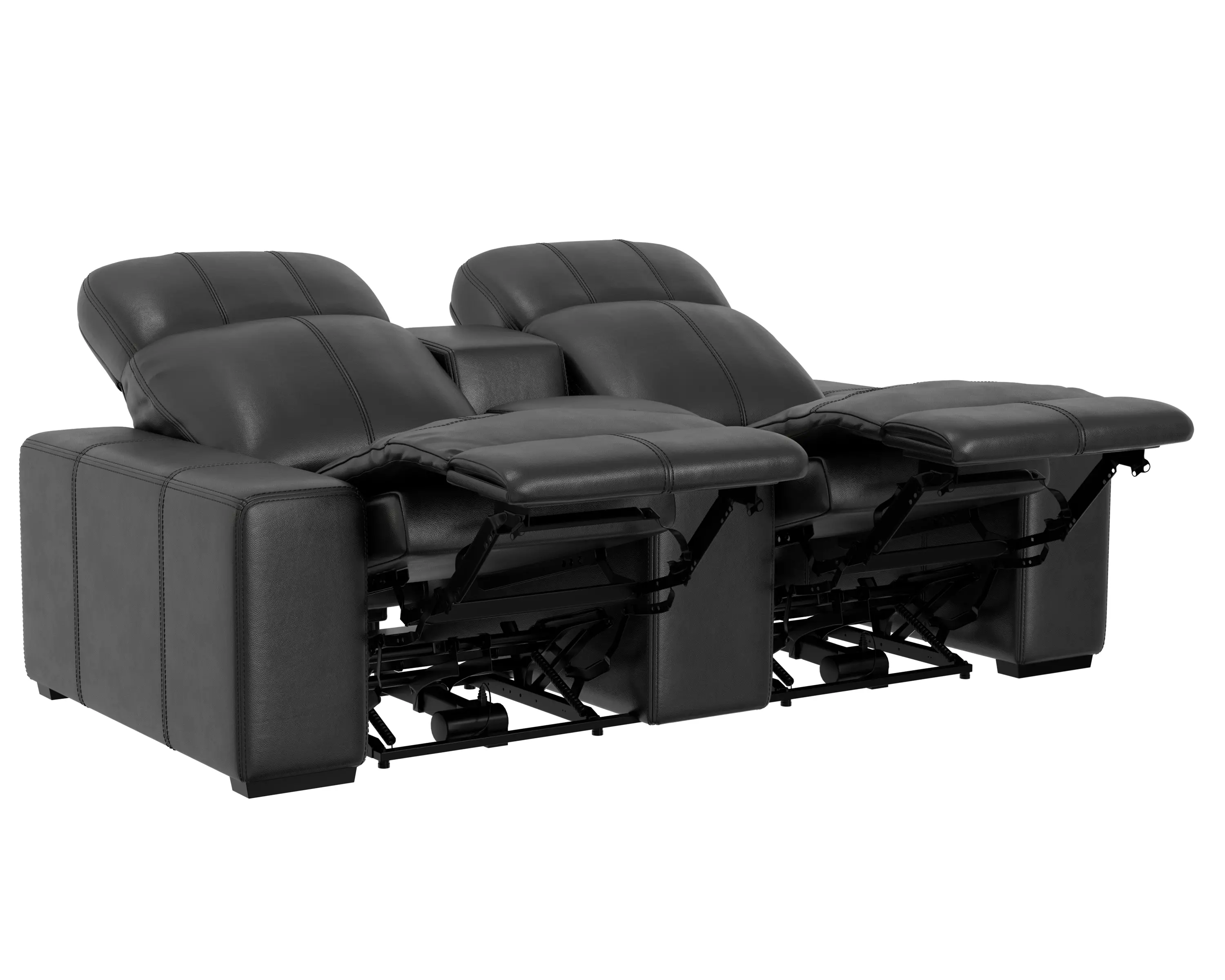 64419/1299-08/3099-08 Ferrara Black Leather Power Reclining Loveseat-5