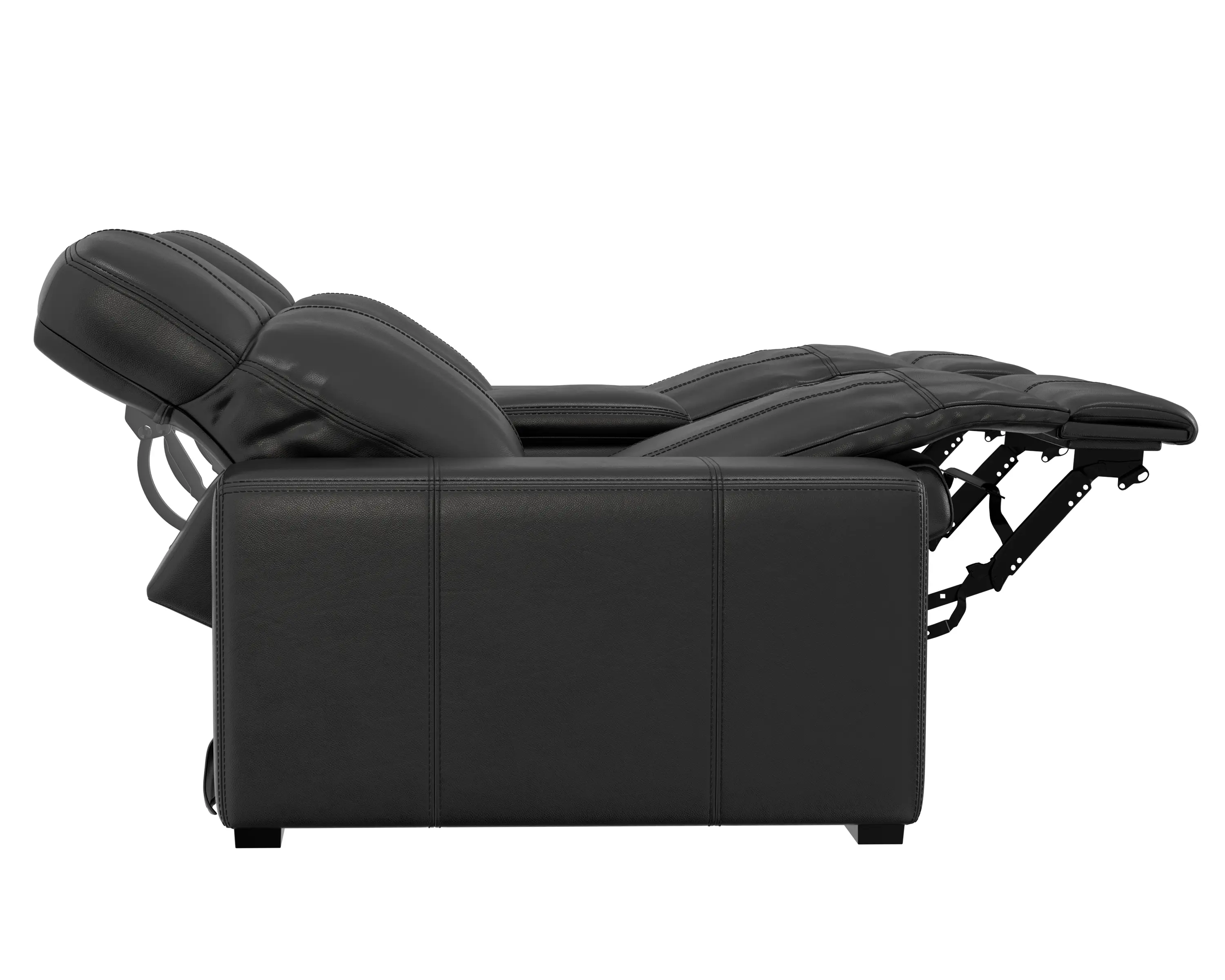 64419/1299-08/3099-08 Ferrara Black Leather Power Reclining Loveseat-8