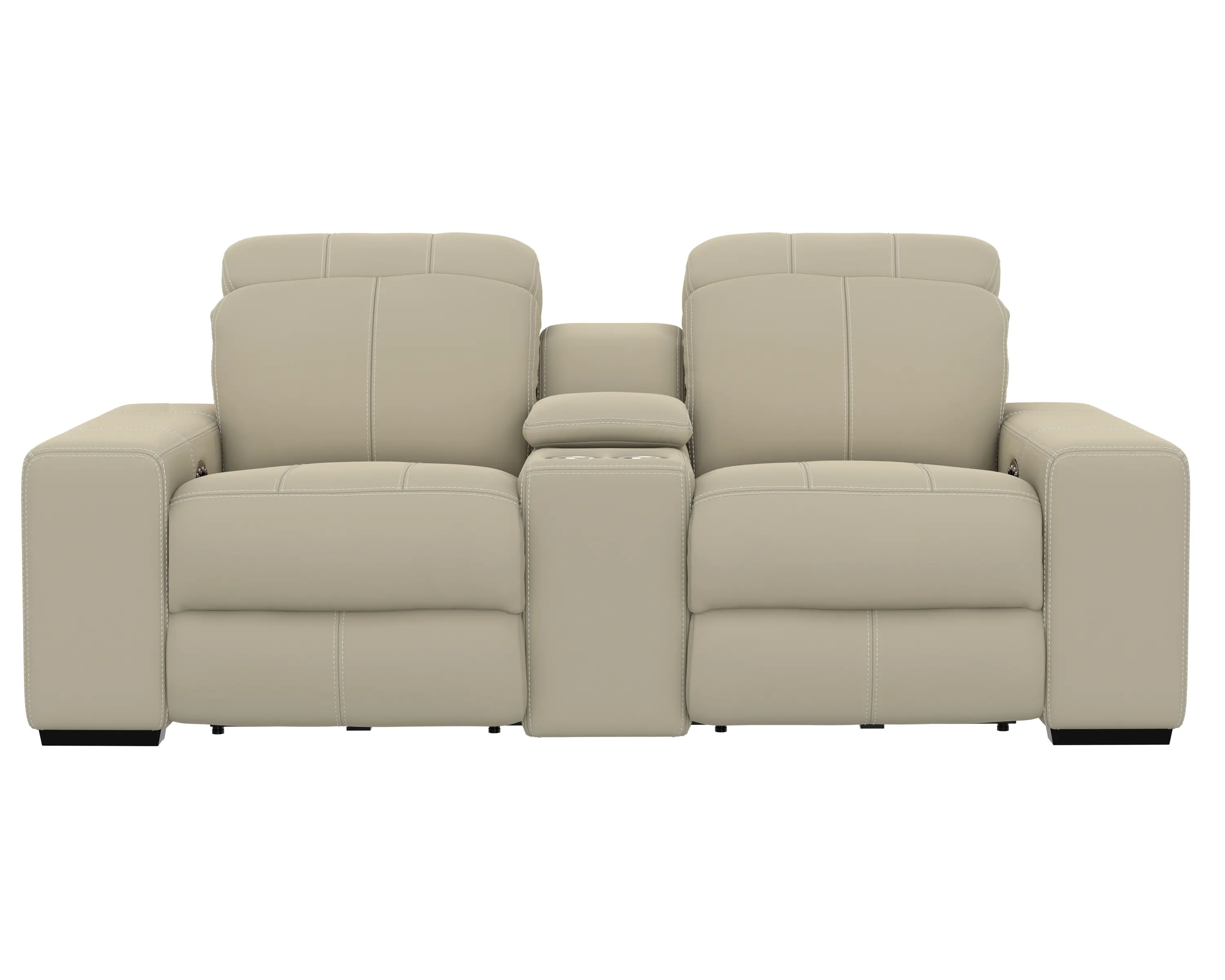 64419/1299-56/3099-56 Ferrara Smoke Off-White Leather Power Reclining Loveseat-1