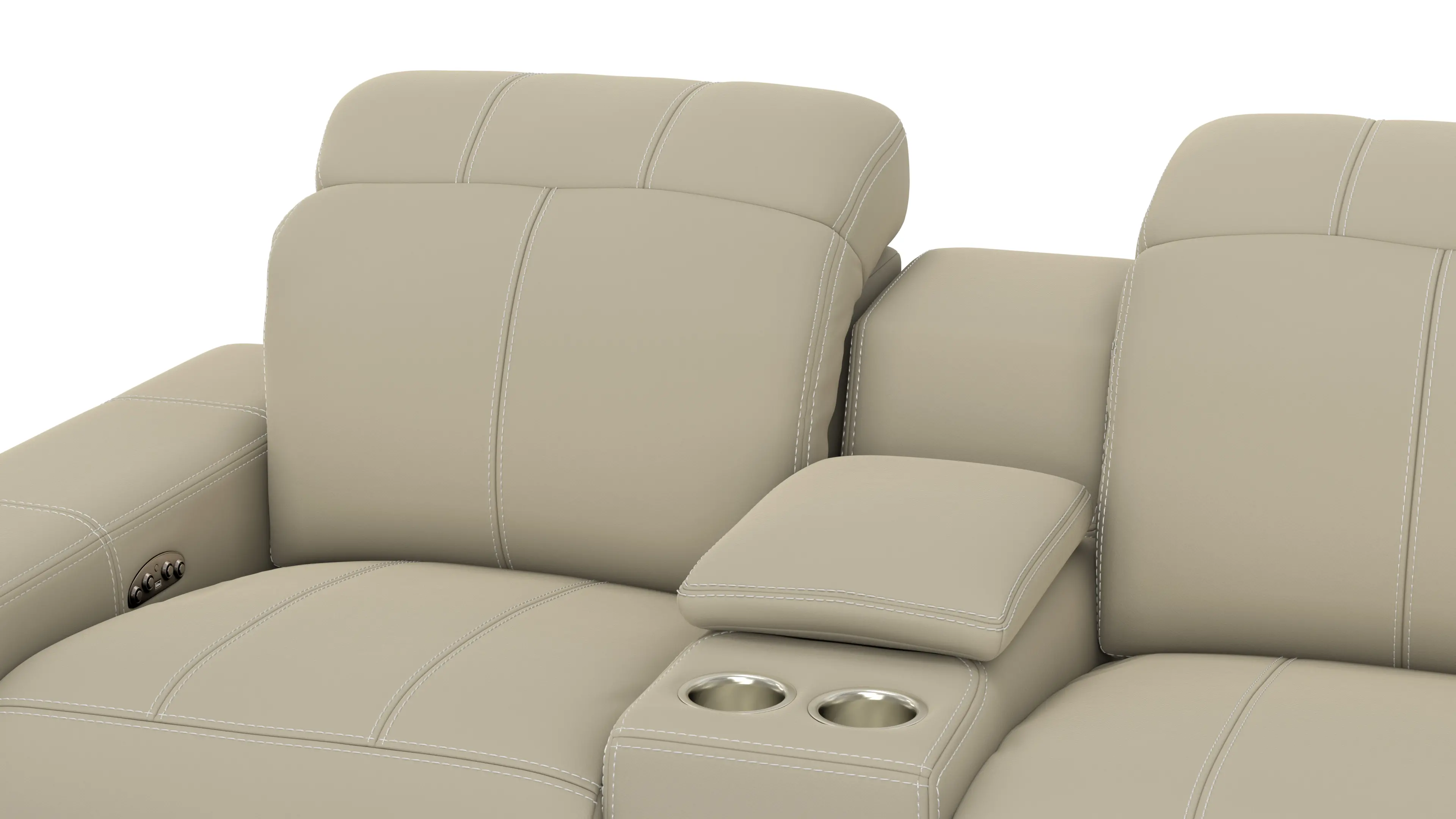 64419/1299-56/3099-56 Ferrara Smoke Off-White Leather Power Reclining Loveseat-12