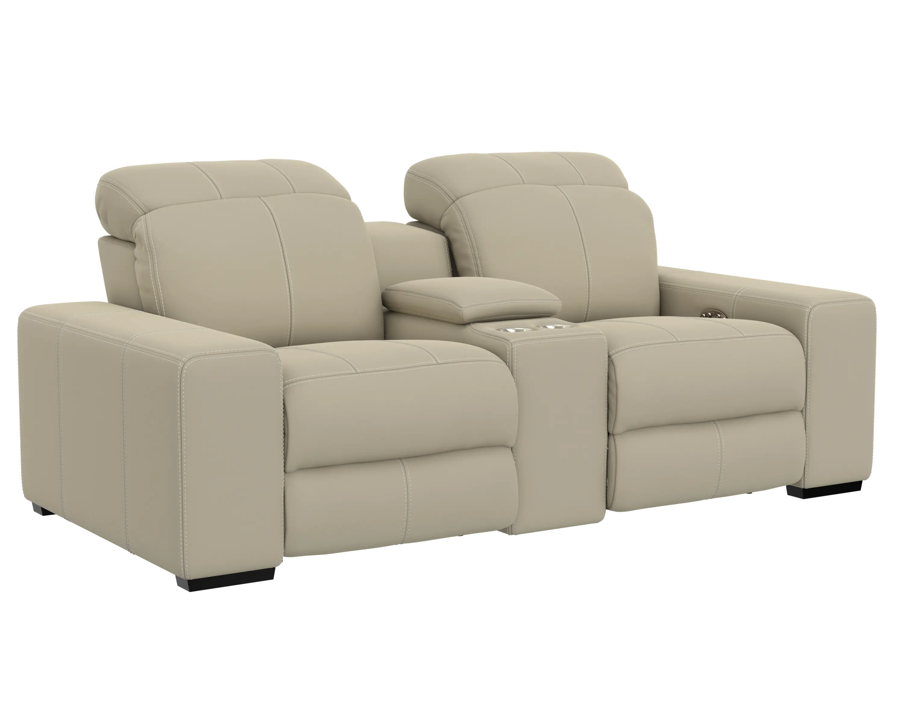 64419/1299-56/3099-56 Ferrara Smoke Off-White Leather Power Reclining Loveseat-3
