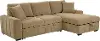 Pastrana Camel Brown Sleeper Sofa with Right-Arm Facing Chaise