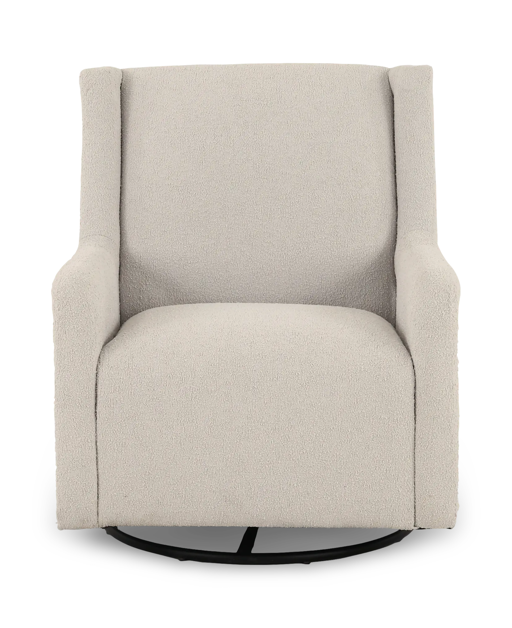 Serra Gray Boucle Swivel Glider Accent Chair-4