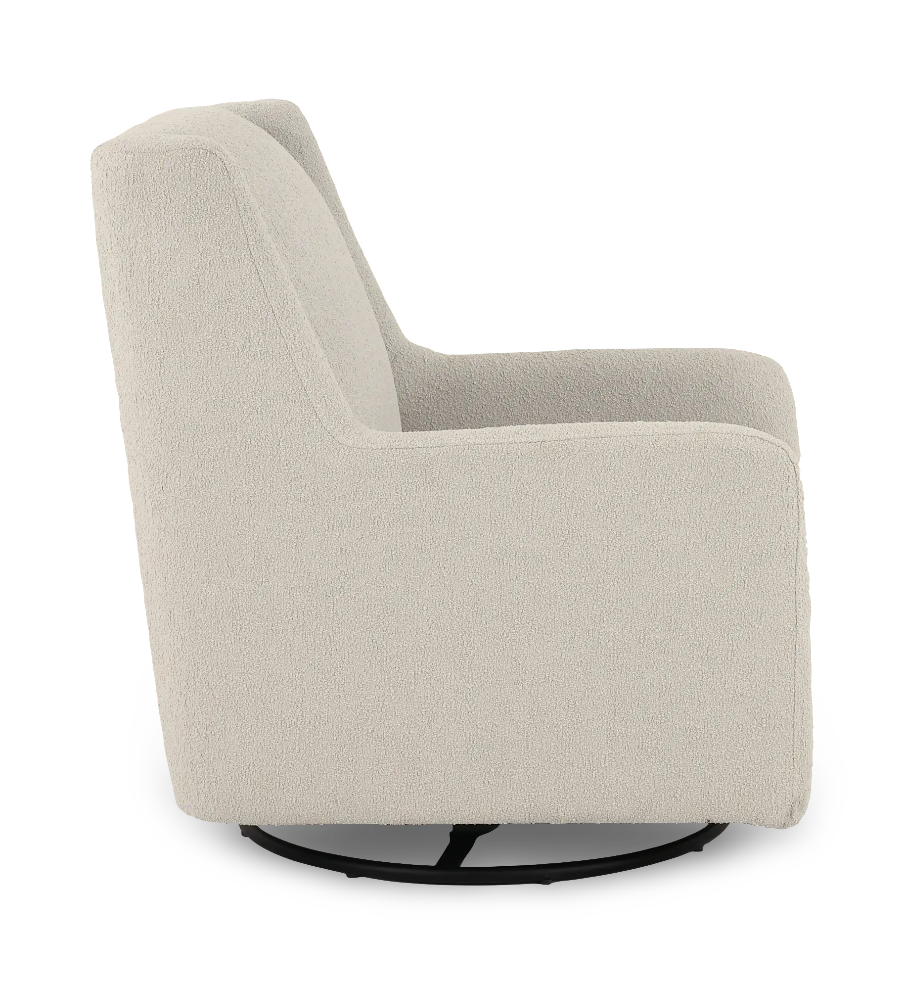 Serra Gray Boucle Swivel Glider Accent Chair-6