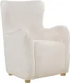 Thorton Ivory Faux Fur Accent Chair