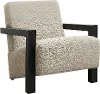 Fitzroy Beige Boucle Accent Chair