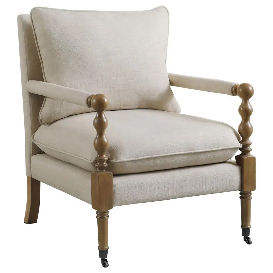 Dempsy Beige Accent Chair-1