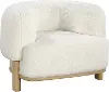 Lawler Ivory Boucle Barrel Accent Chair