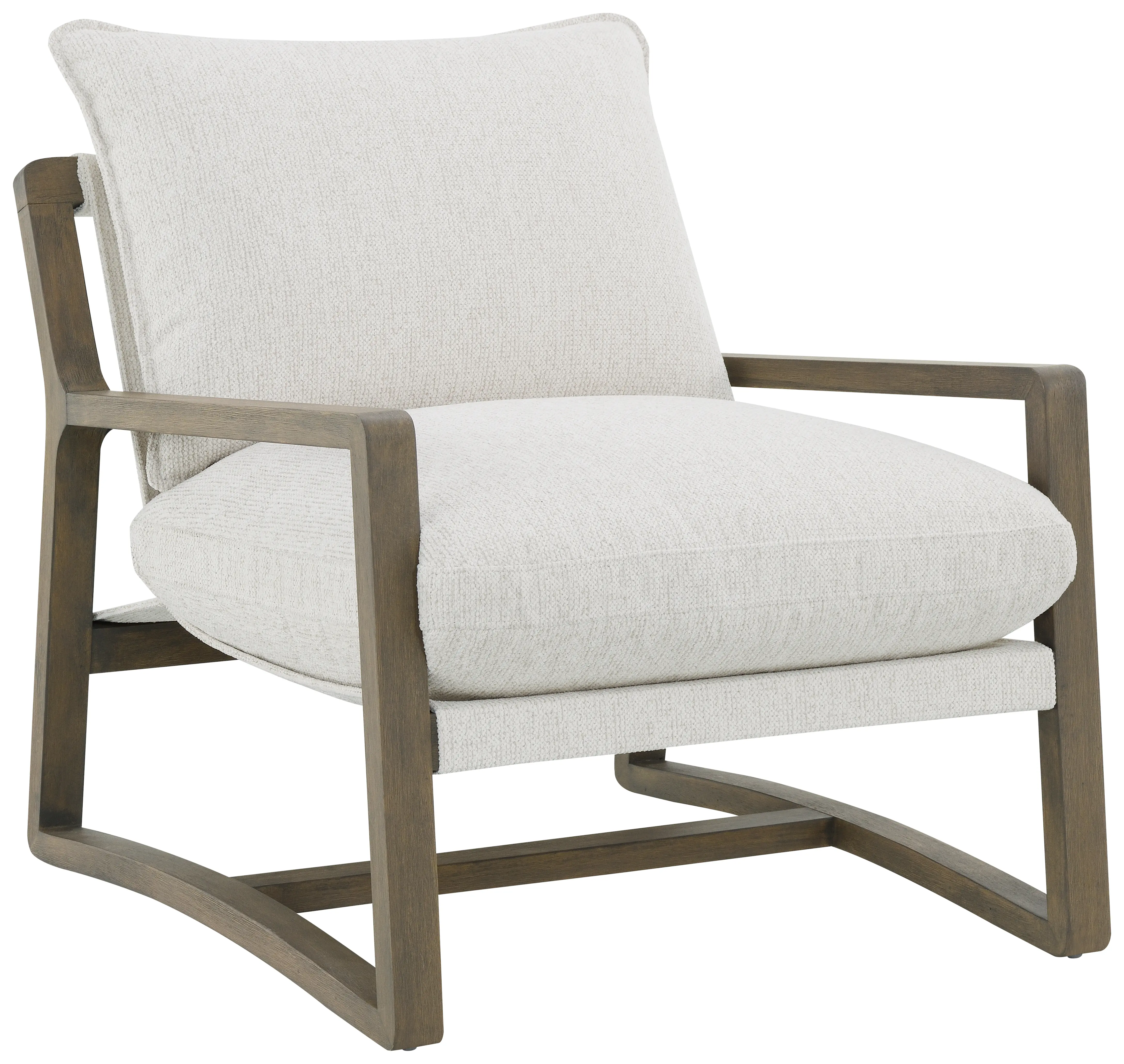 Geneva Light Gray Boucle Accent Chair-1