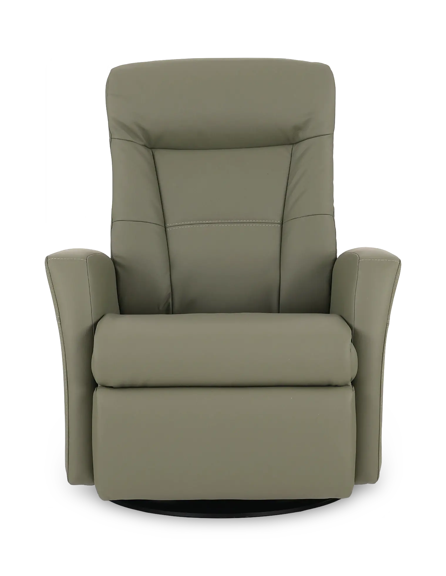 Grove Olive Large Leather Swivel Glider Power Recliner with Adjustable Headrest-4