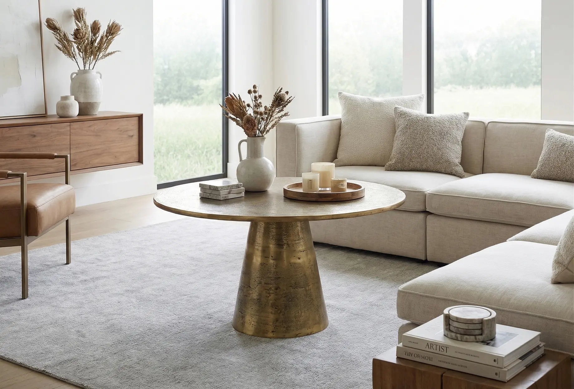 Zarren Gold Coffee Table-2