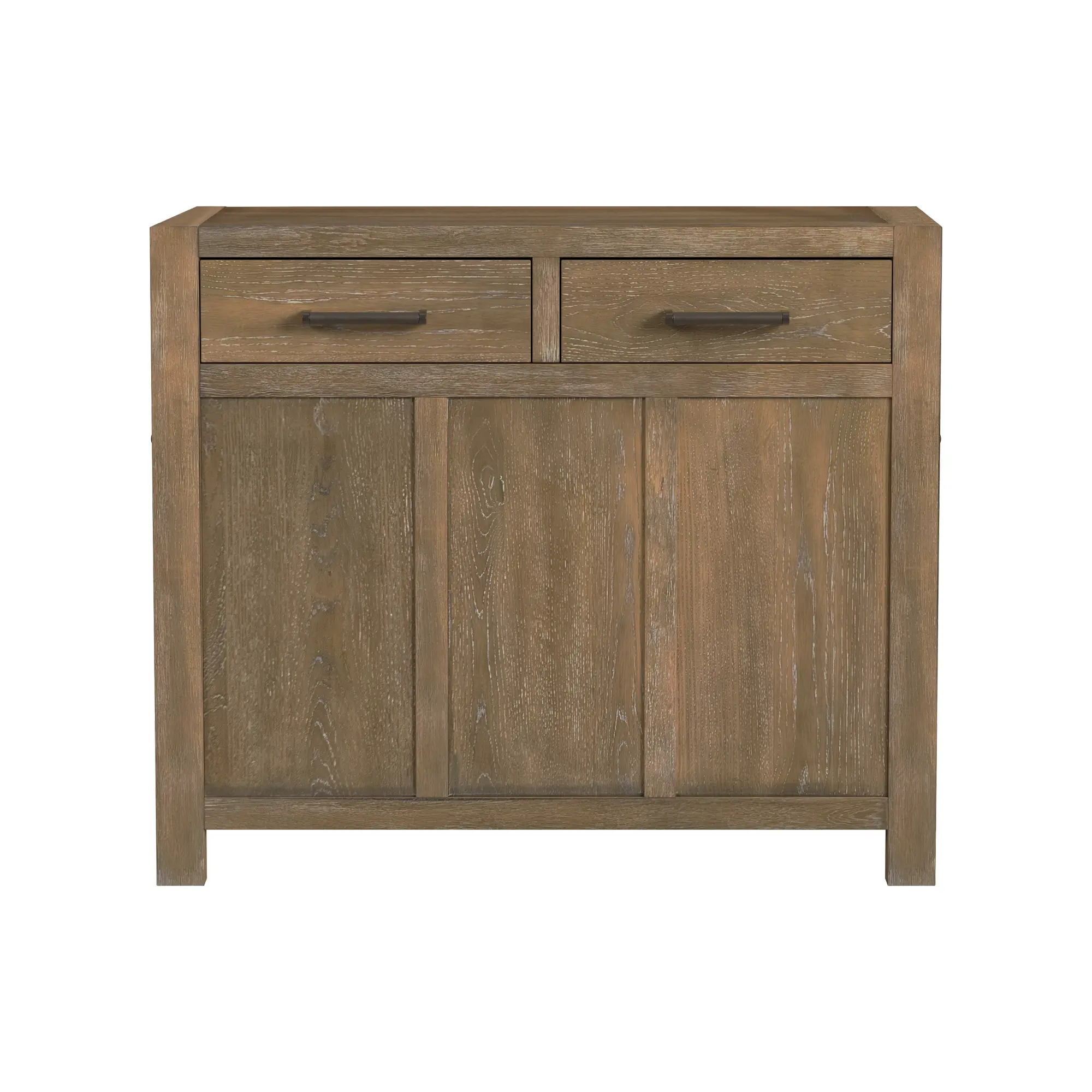 Flex Sandbar Oak Storage Server with Hutch-4