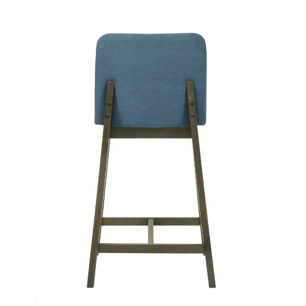 LCALBAPBCB26 Allin Dark Brown and Peacock Blue Upholstered Bar Stool-6