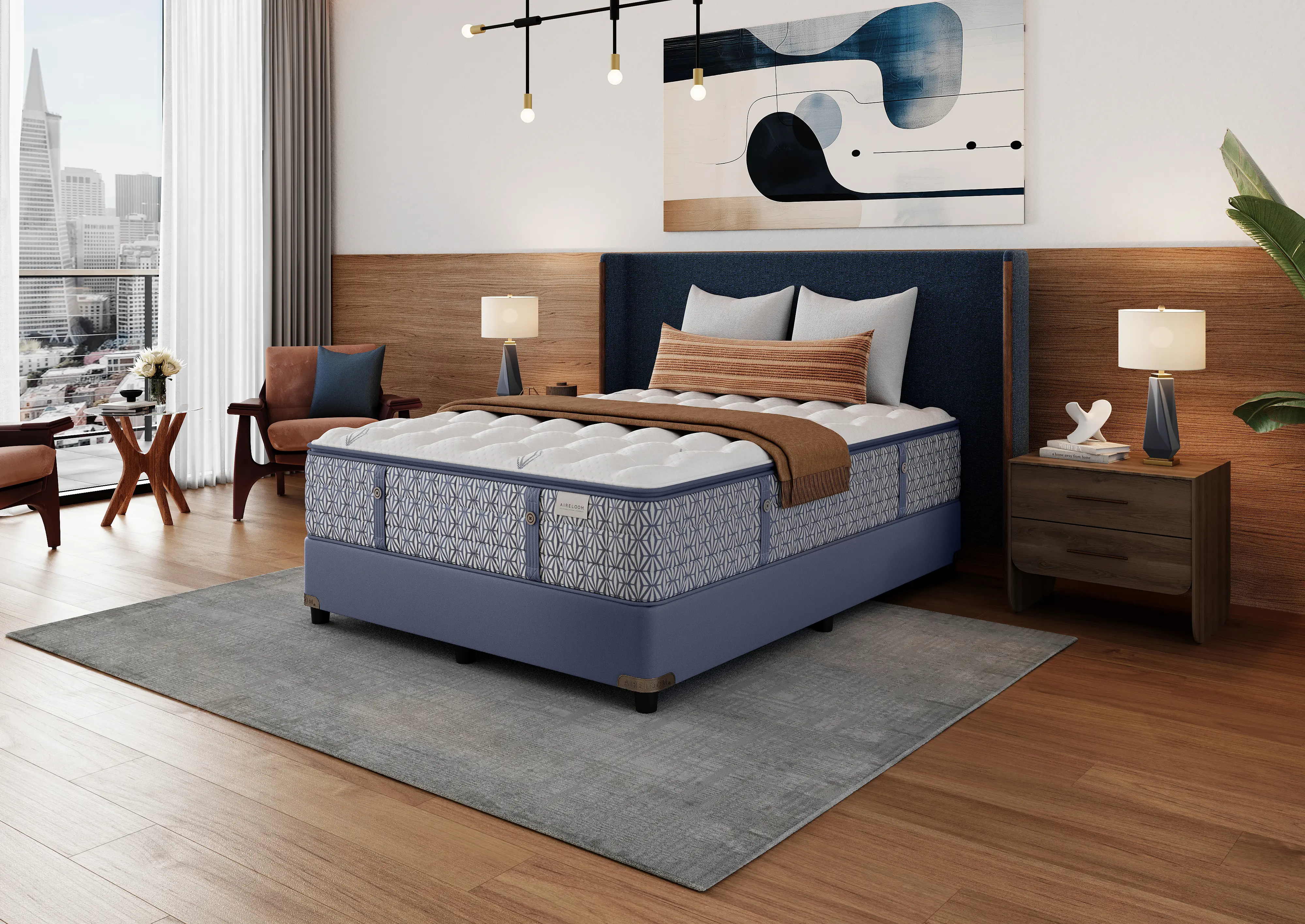 9425013 Aireloom Abstract Hues Catalina Plush Queen Mattress-2