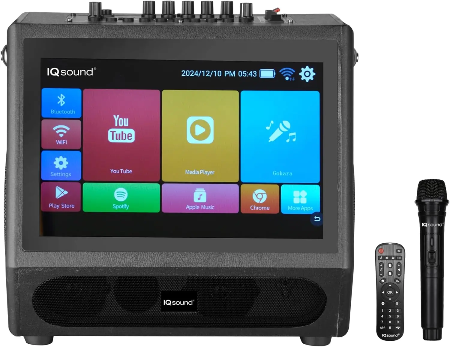 IQ-1505WK Supersonic Black IQ Sound Portable Karaoke System-2