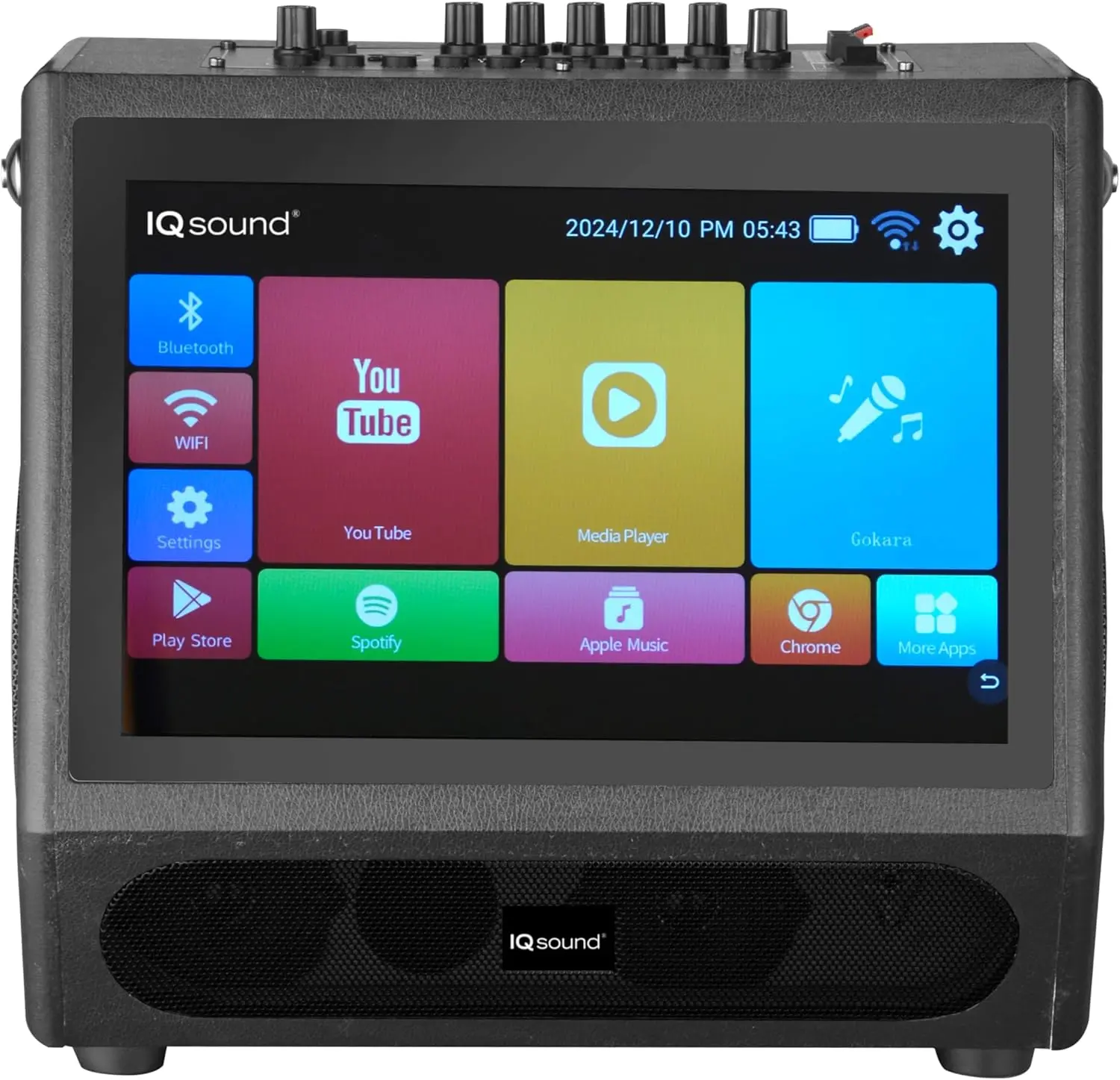 IQ-1505WK Supersonic Black IQ Sound Portable Karaoke System-3