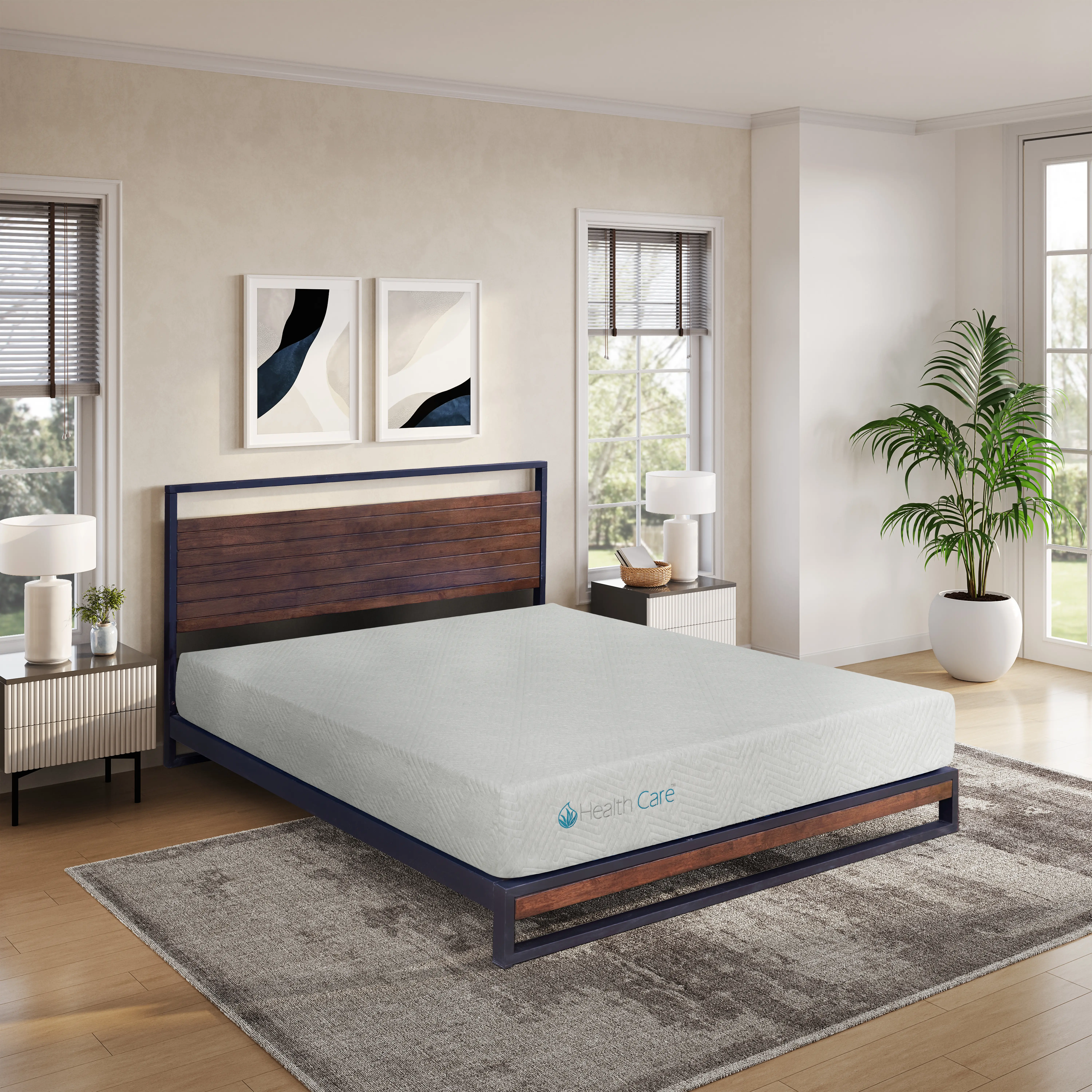 Health Care 8 Memory Foam Queen Mattress-2